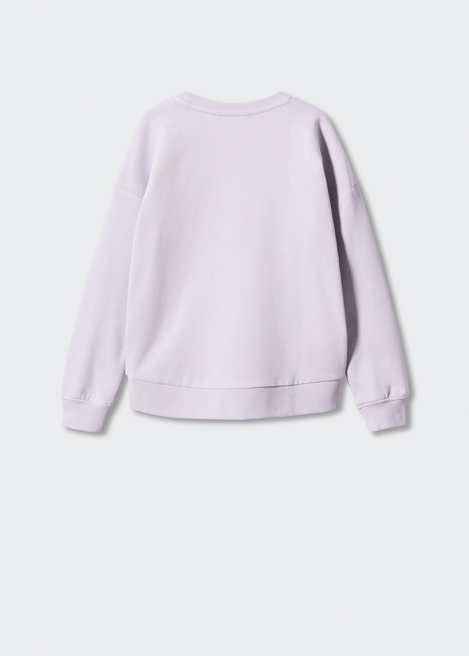 Gemustertes Baumwoll-Sweatshirt - Rückseite des Artikels