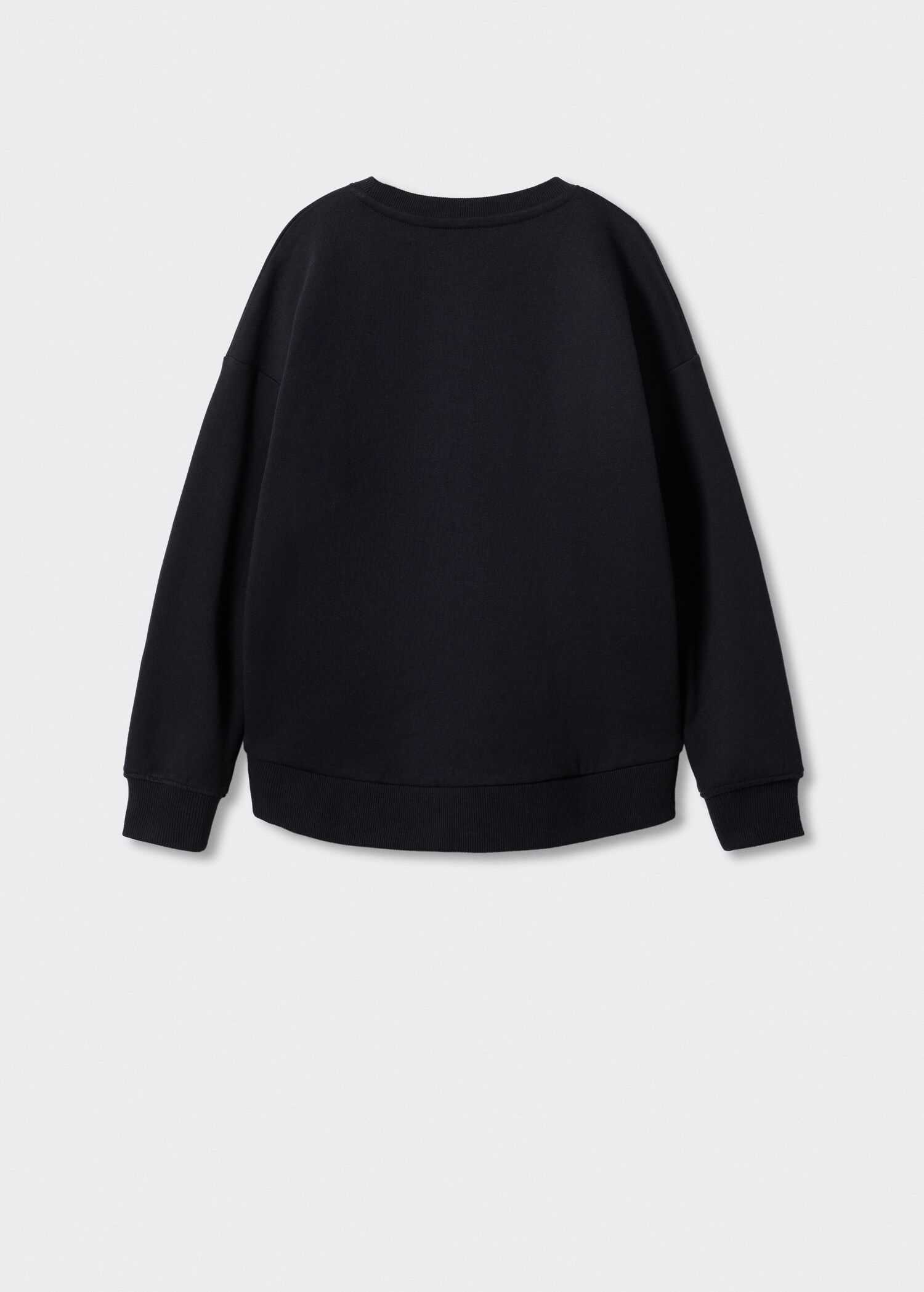 Gemustertes Baumwoll-Sweatshirt - Rückseite des Artikels