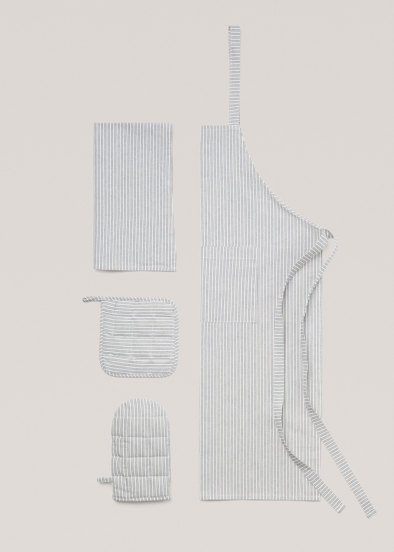 Striped cotton apron - Details of the article 3
