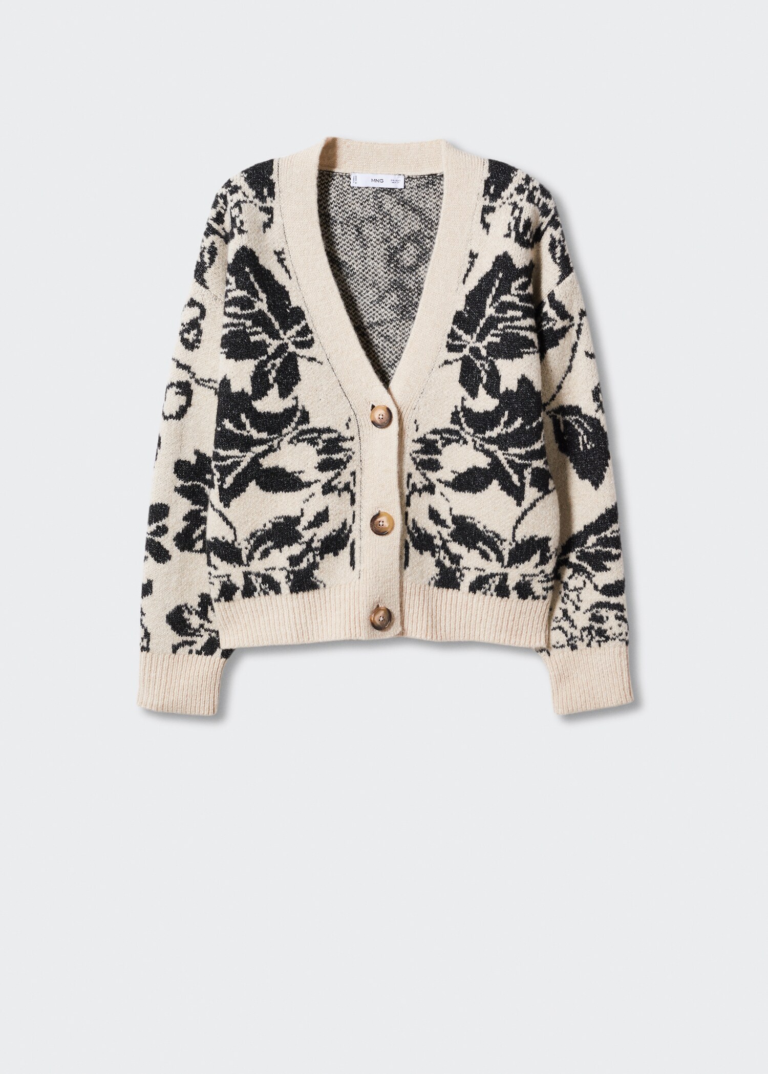 Cardigan maille fleurs - Article sans modèle