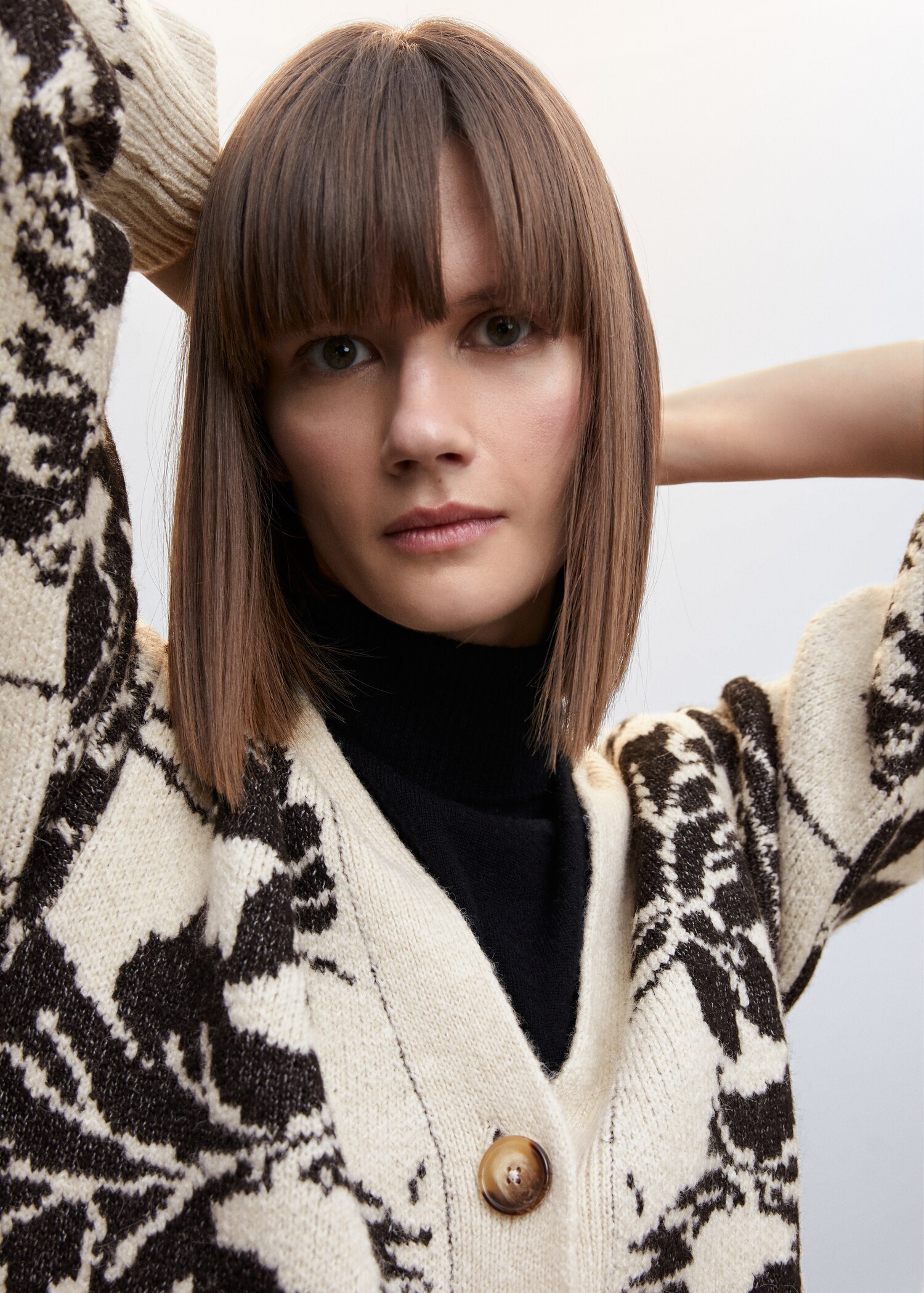 Cardigan maille fleurs - Détail de l'article 1