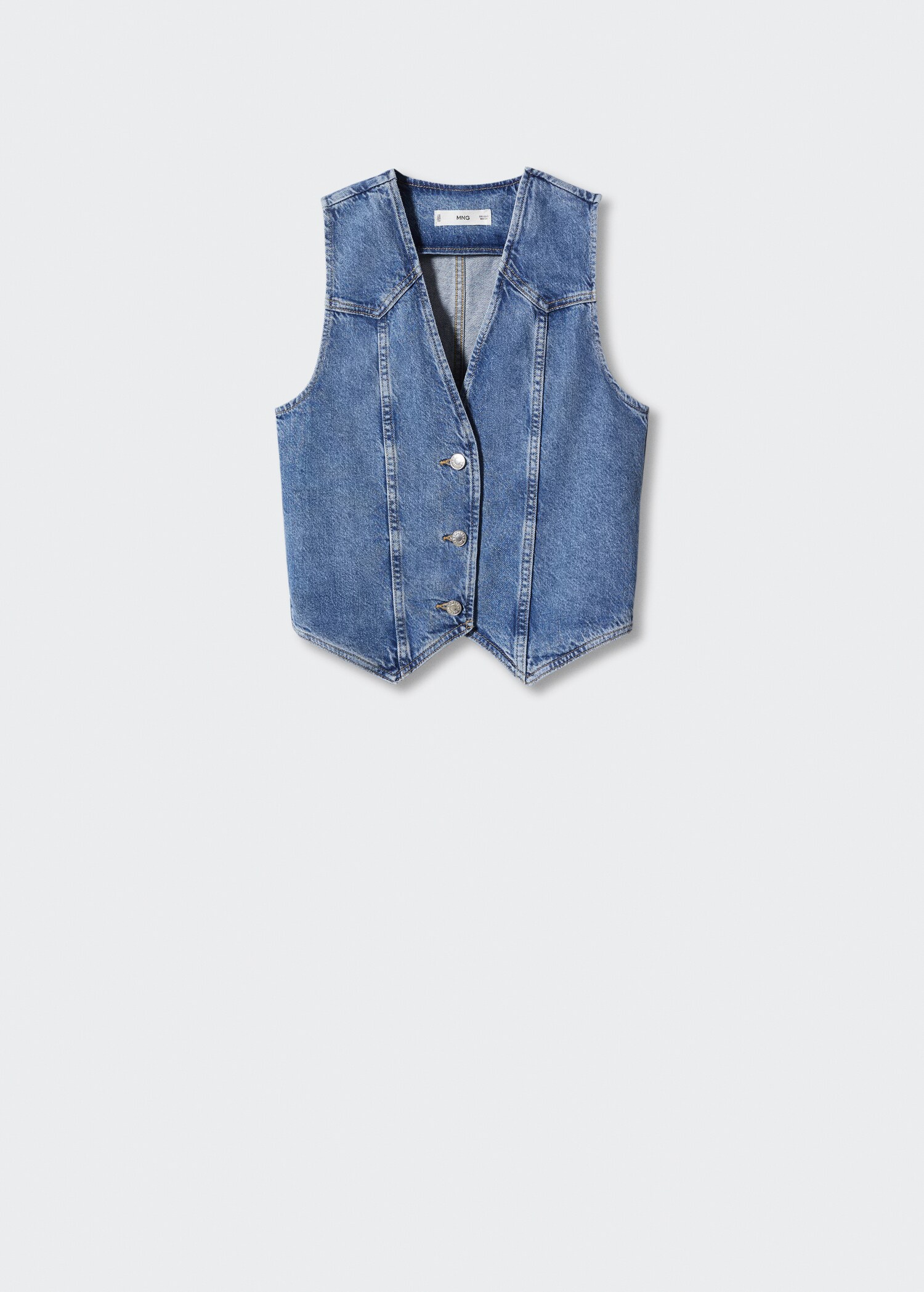 Chaleco denim costuras decorativas - Artículo sin modelo