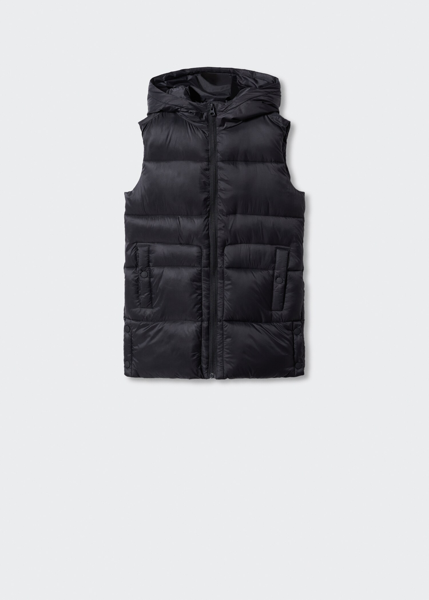 Vattert vest med hette - Artikkel uten modell