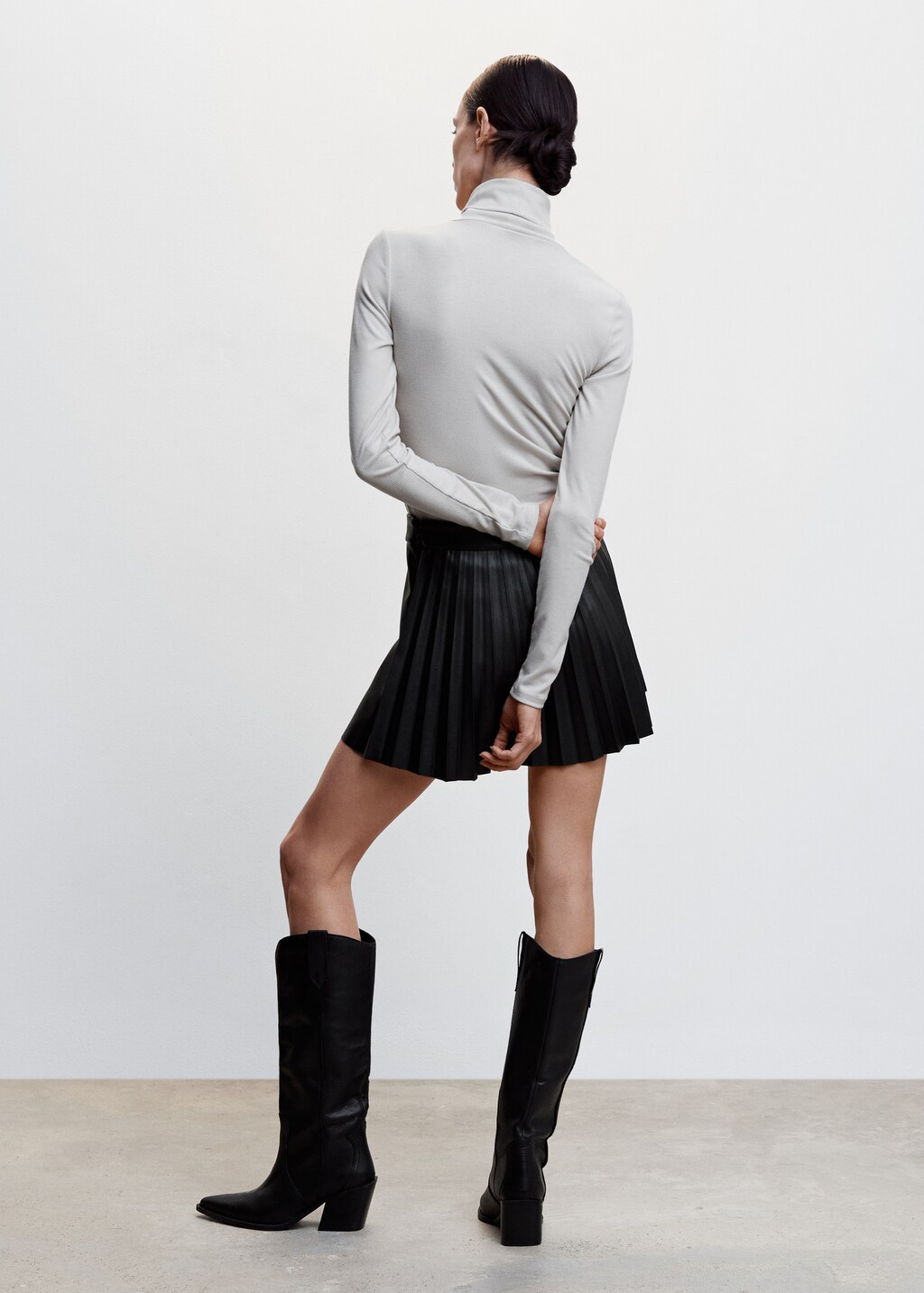 Faux skirt pleated trousers スラックス Faux skirt pleated trousers – Verist