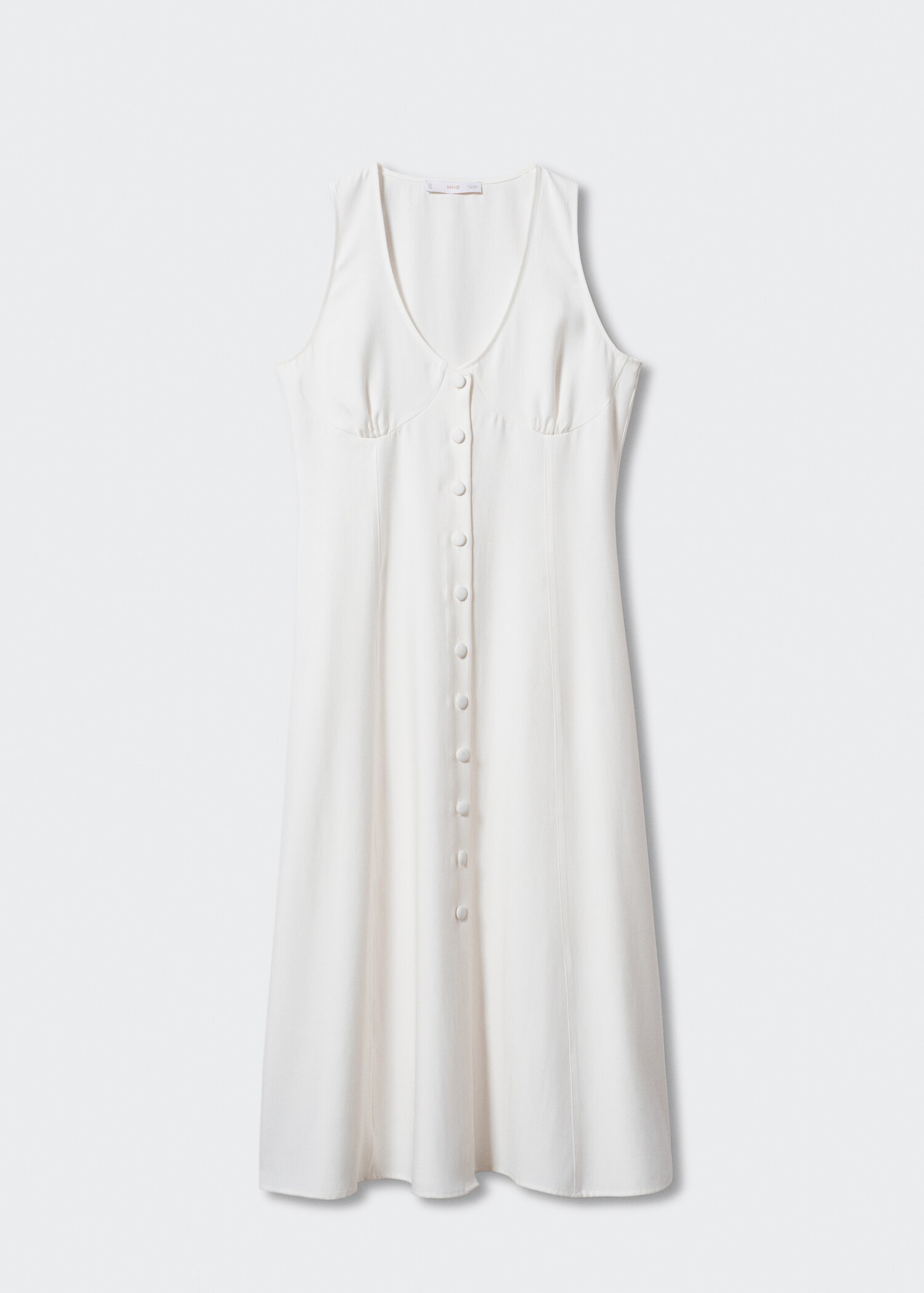 Buttoned bow dress - Article without model