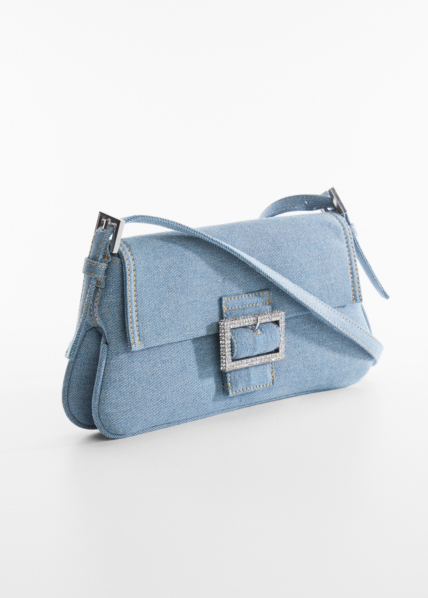 Bolso denim hebilla - Plano medio