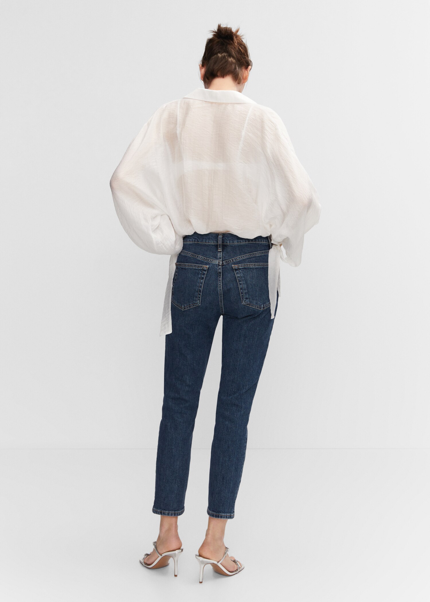 Jeans slim crop - Reverso del artículo