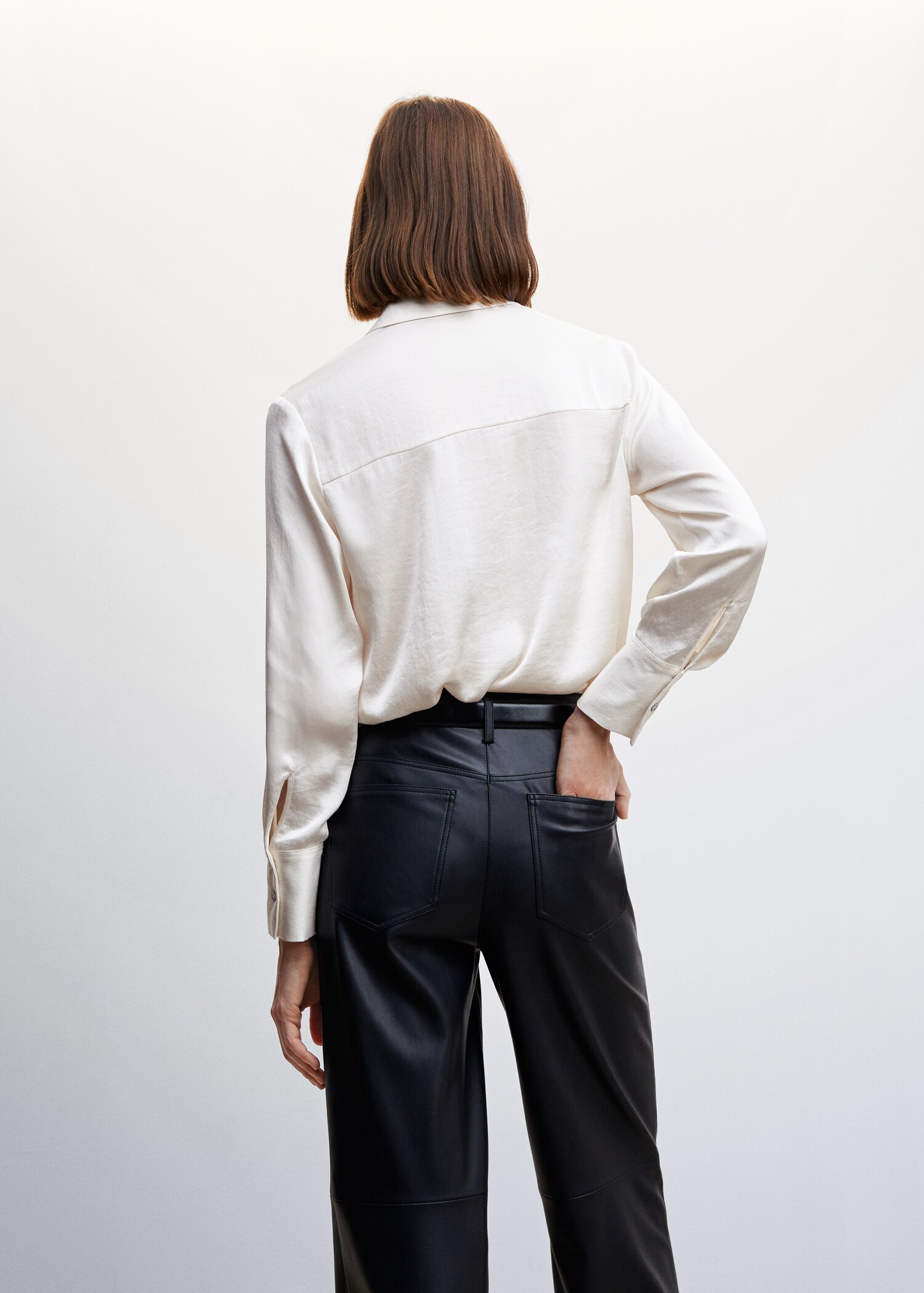 Camicia fluida satinata - Retro dell'articolo
