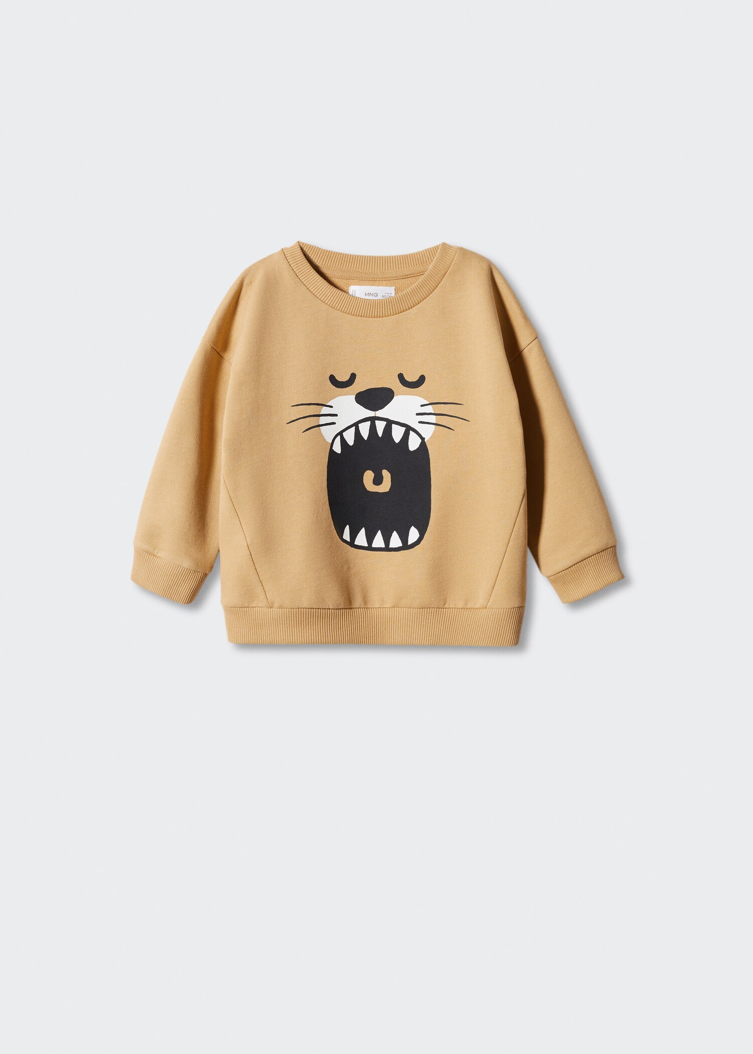 Mønstret sweatshirt i bomull - Artikkel uten modell