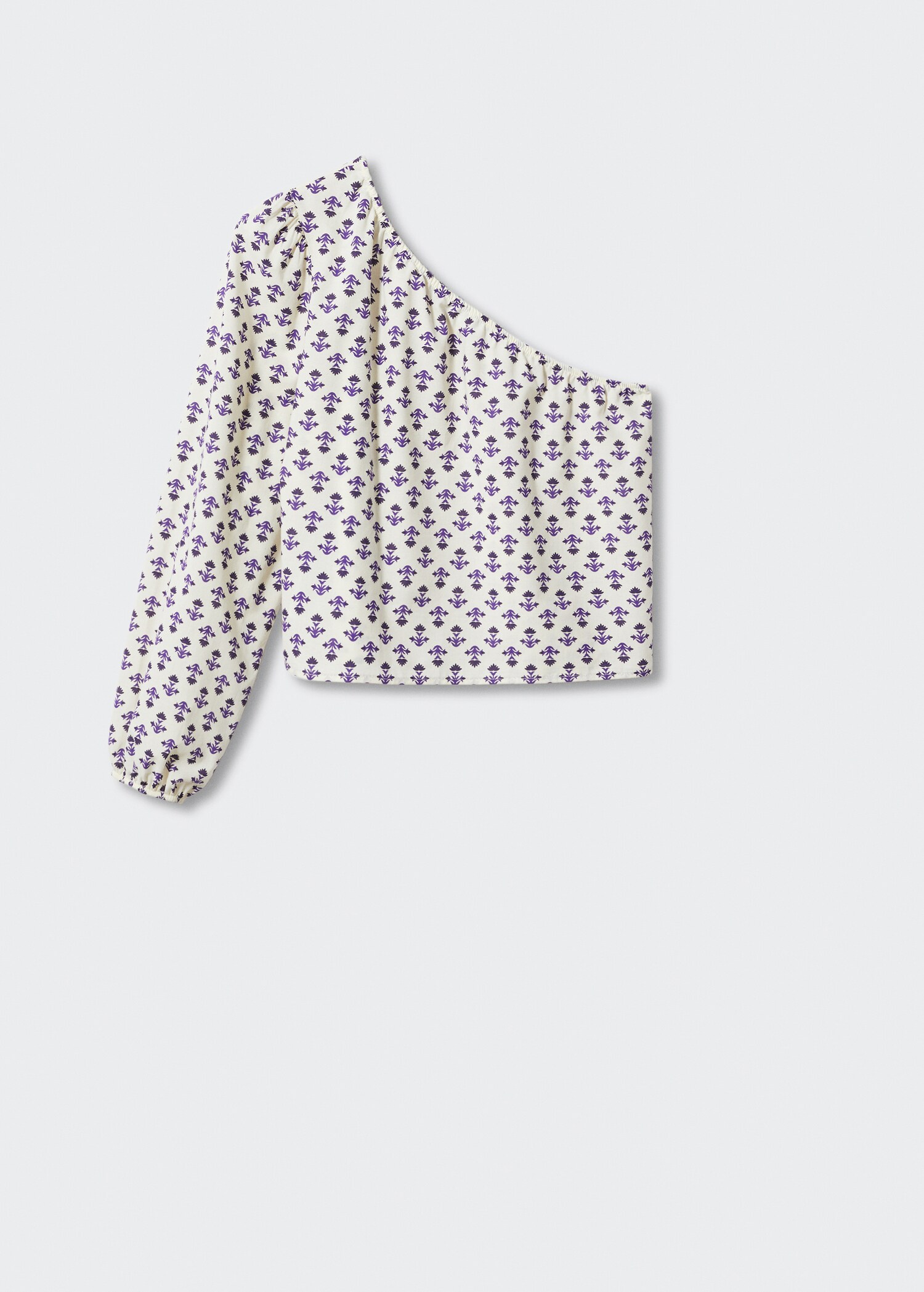 Asymmetrical printed blouse - Article without model