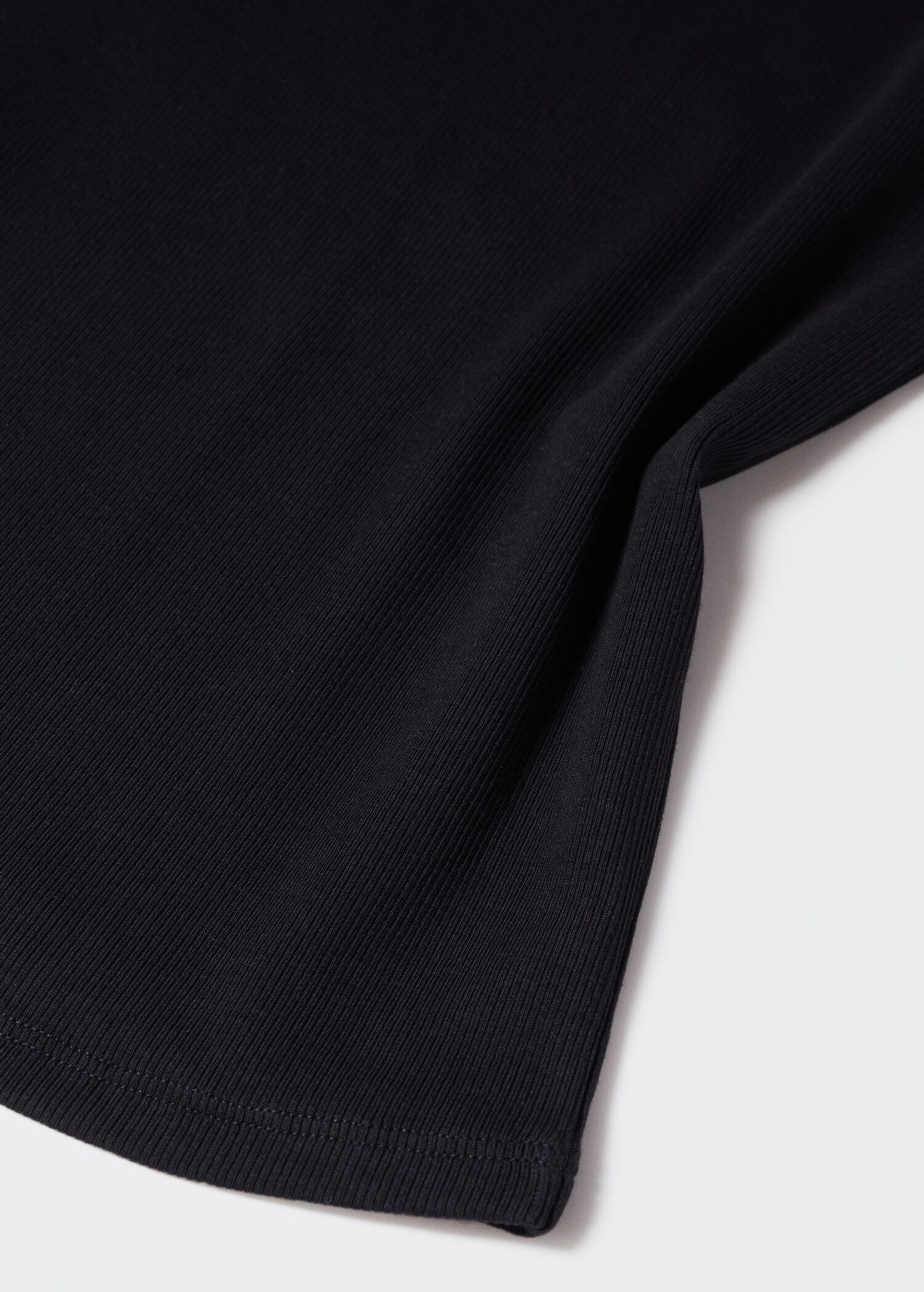 Ribbed cotton-blend top - Details of the article 8