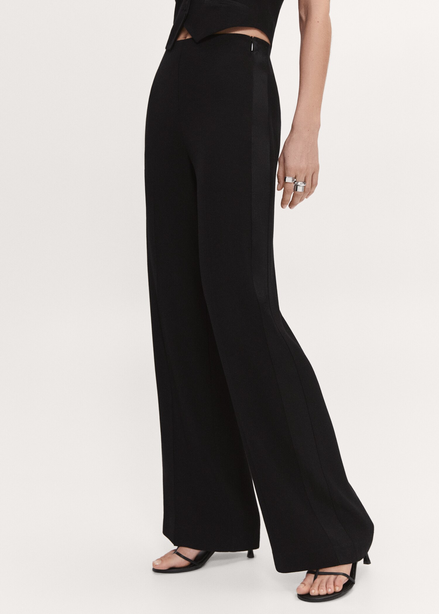 Pantalon costume wideleg  - Plan moyen