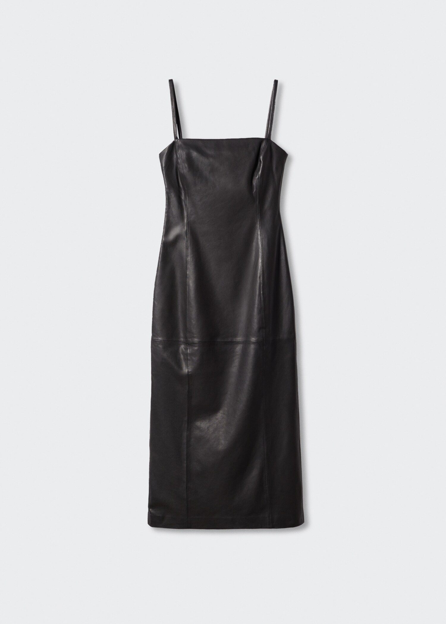 Leather dress with straps - Article without model
