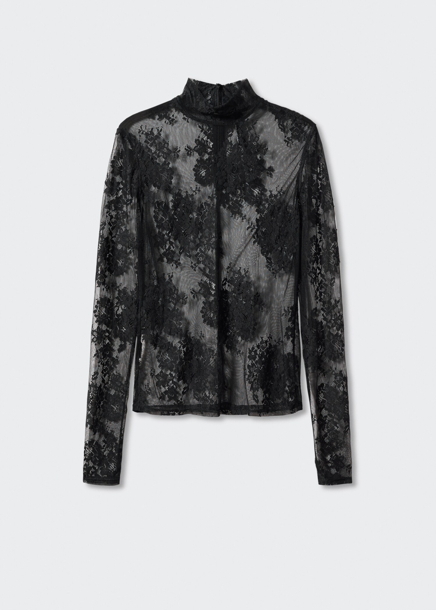 Shirt aus floraler Spitze - Artikel ohne Model