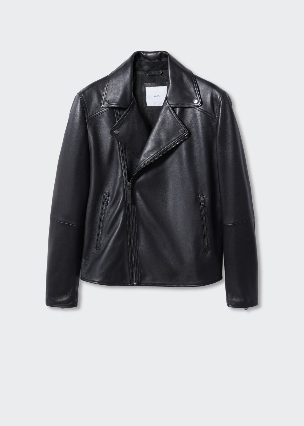 Leather biker jacket Men MANGO Macedonia