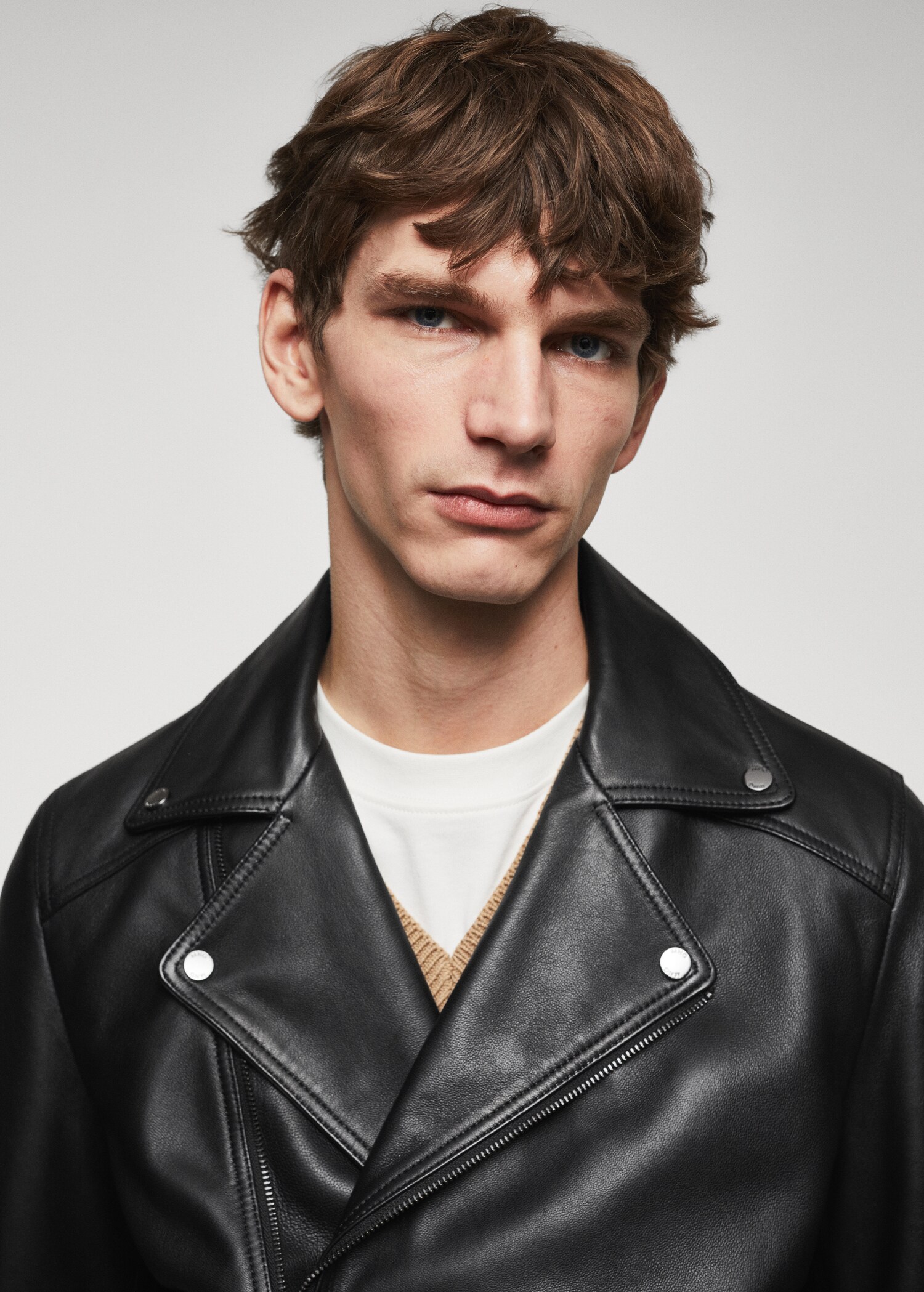 Blouson biker en cuir - Détail de l'article 1