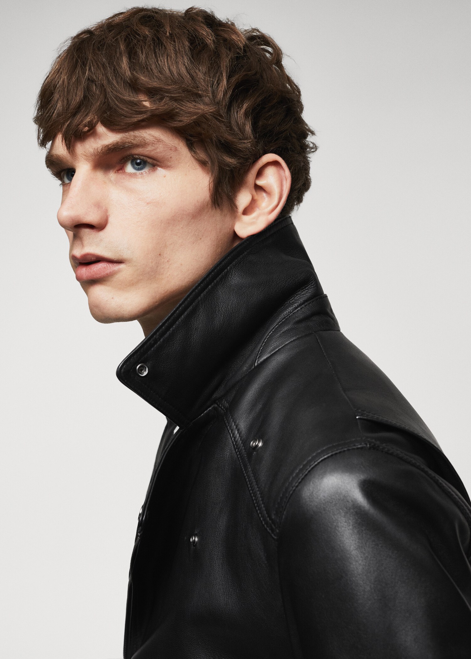Blouson biker en cuir - Détail de l'article 4