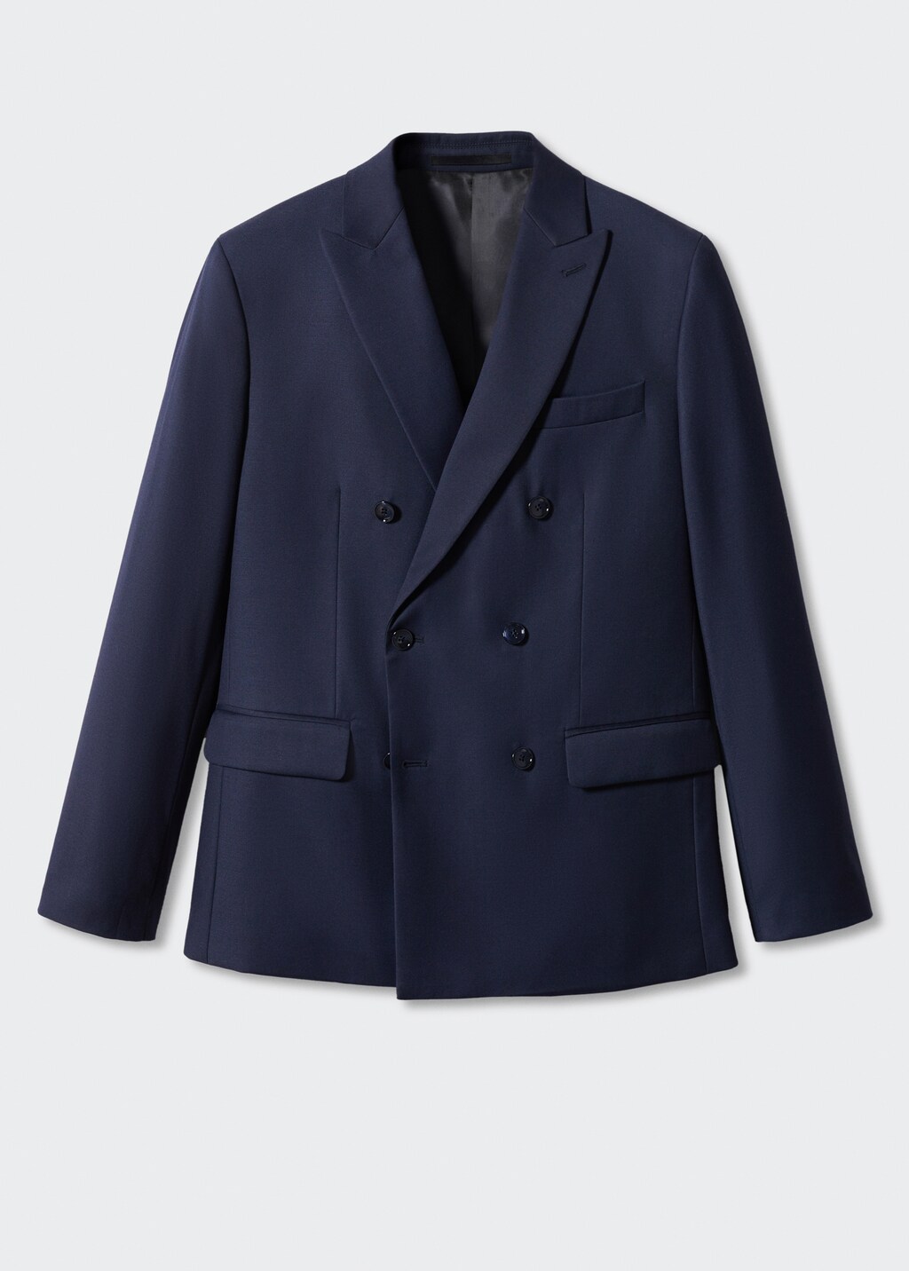 Slim fit double-breasted suit blazer - Men | MANGO Iran