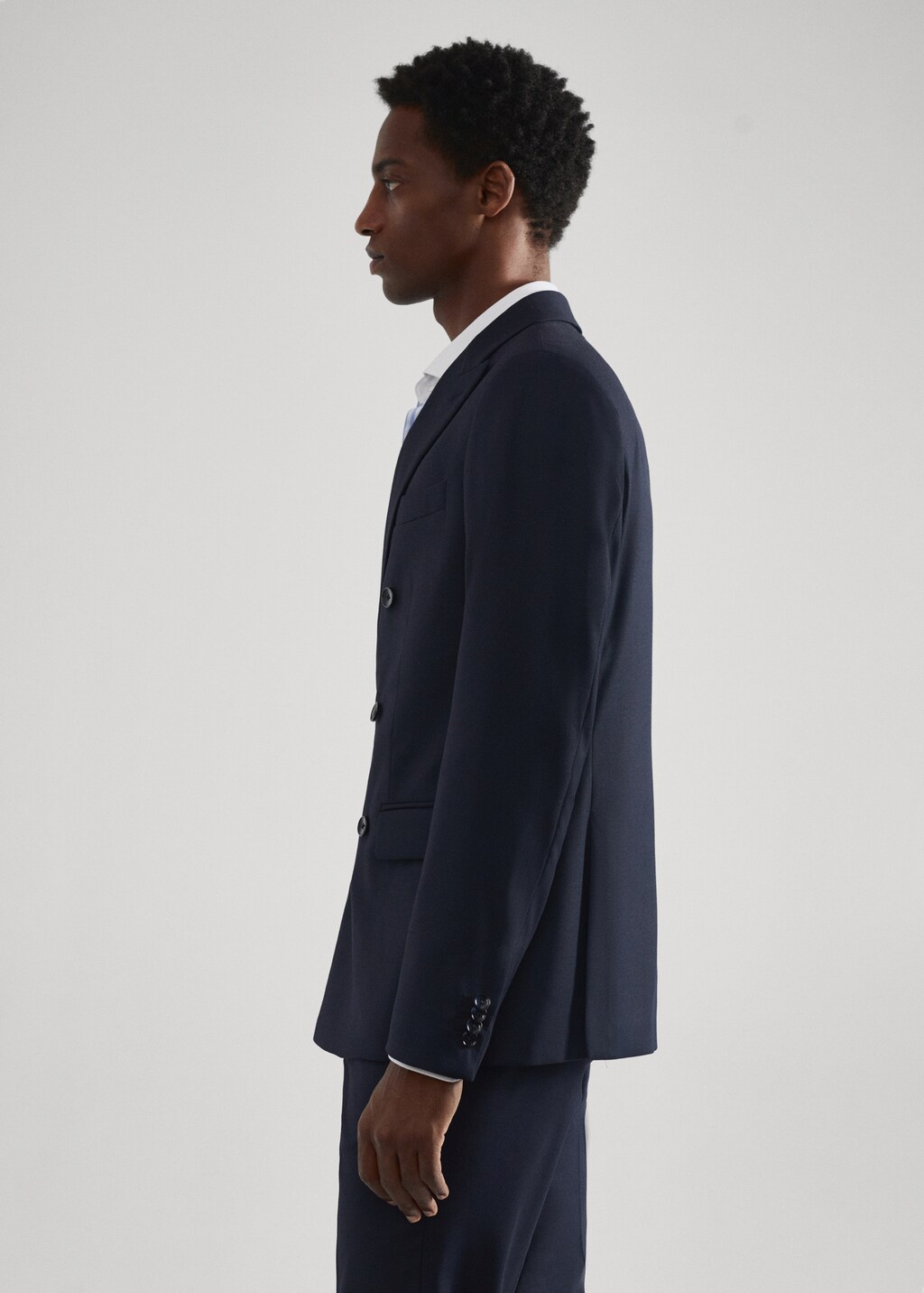 Slim fit double-breasted suit blazer - Men | MANGO China Slim fit double-breasted suit blazer - Men | MANGO China