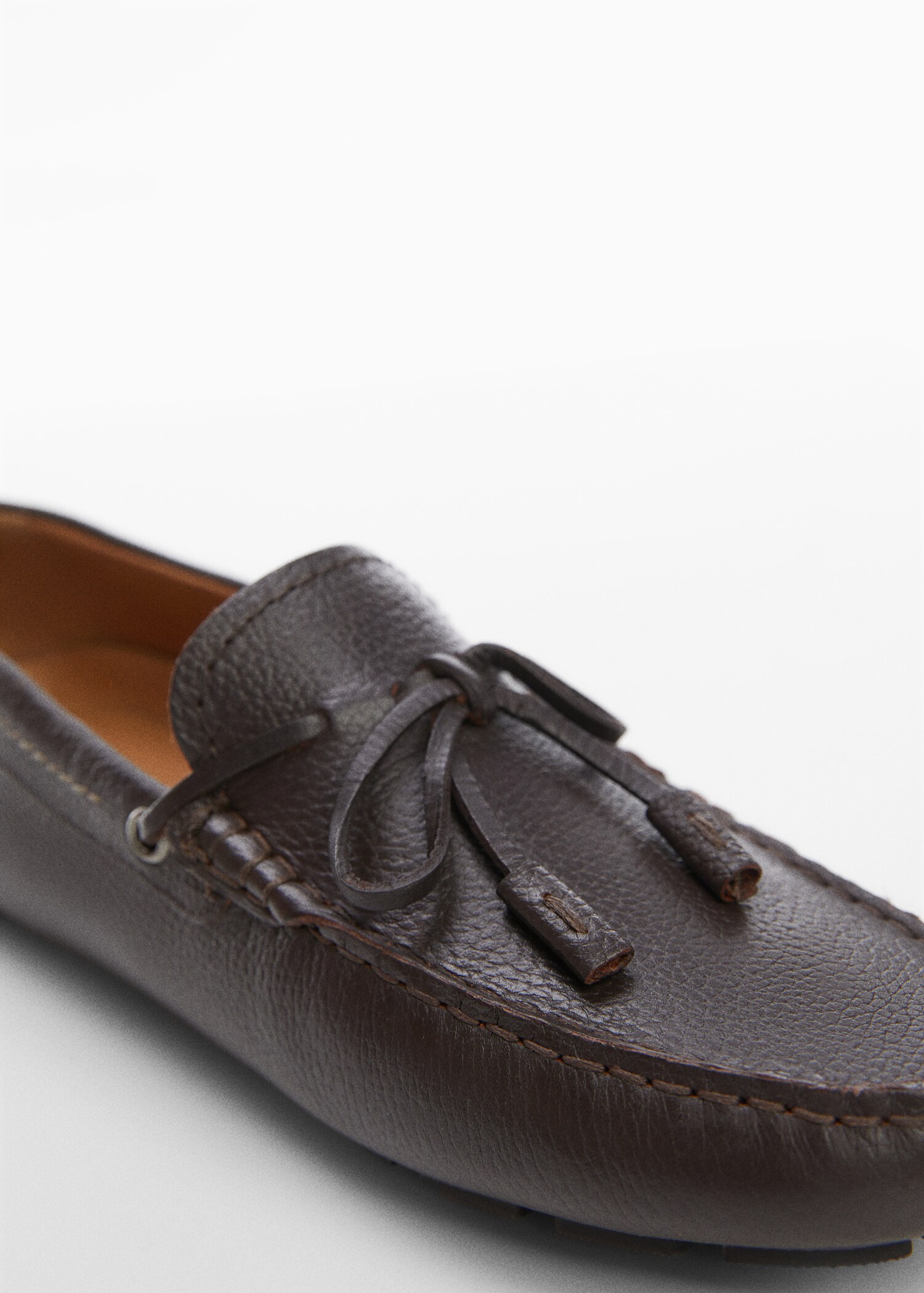Mocassins cuir pompons - Détail de l'article 1