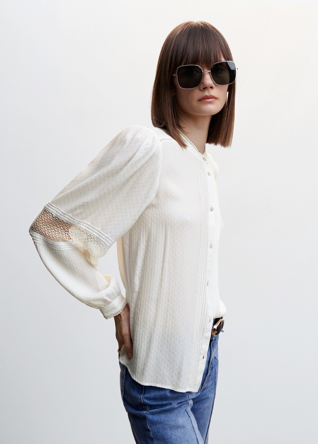 Blouse plumetis mango new arrivals