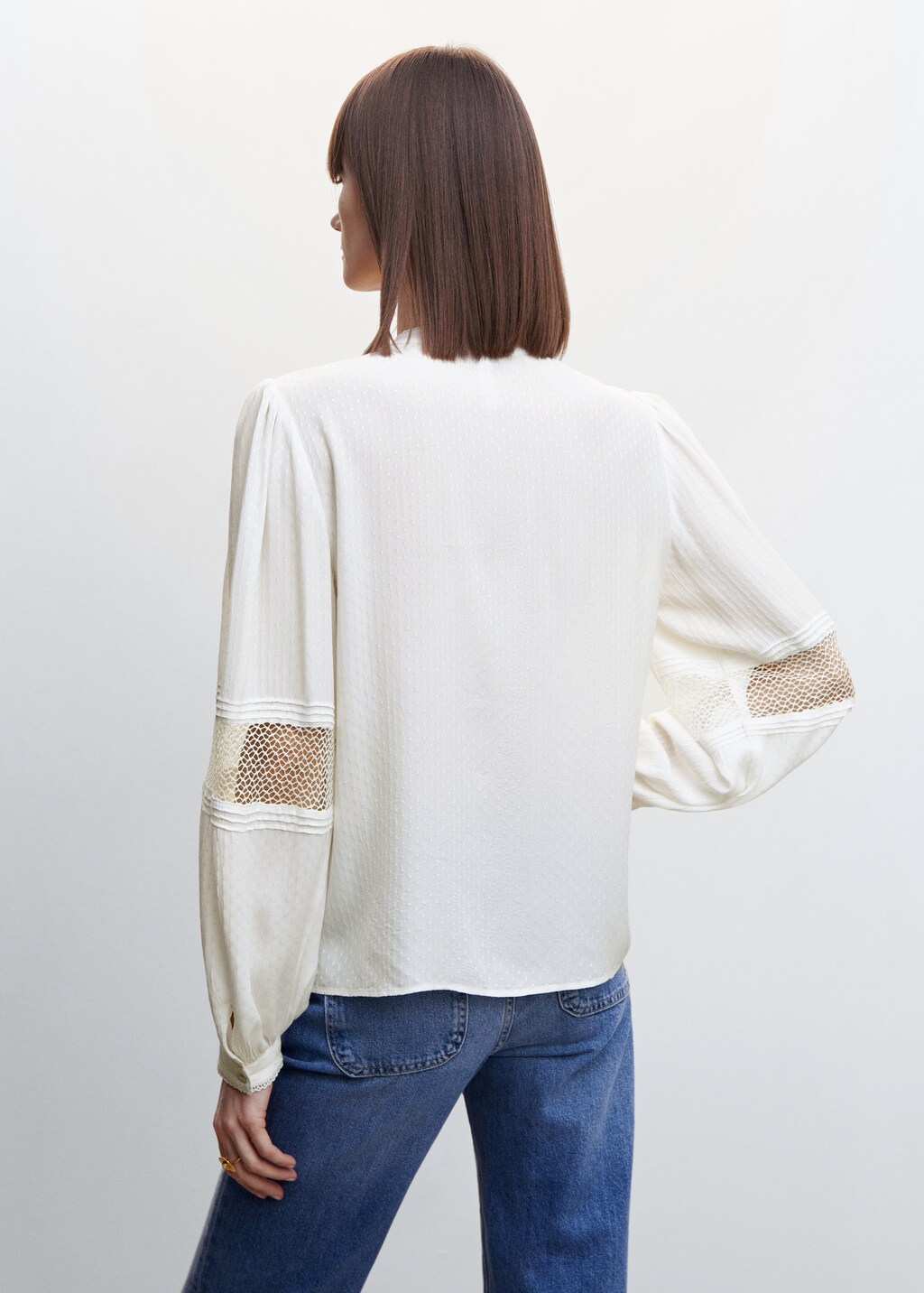 Blouse plumetis Femme MANGO France La Reunion