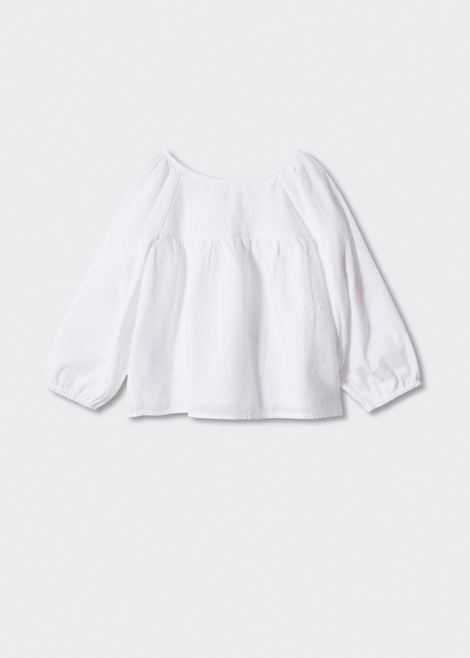 Plumeti cotton blouse - Reverse of the article