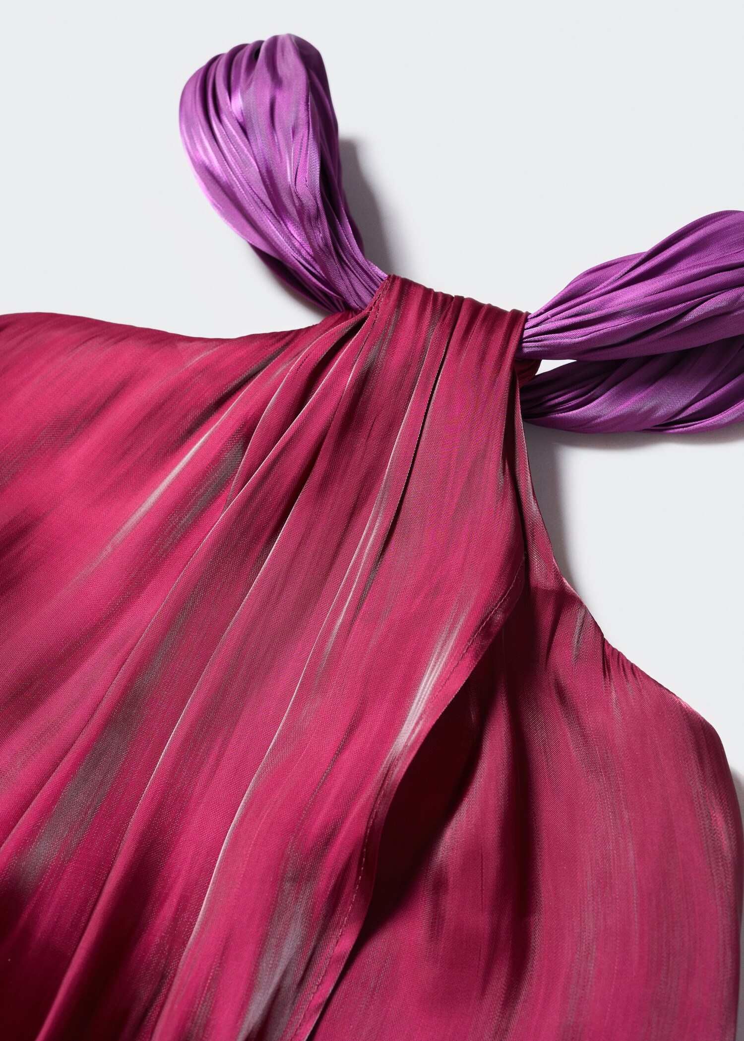 Vestido satinado asimétrico - Detalle del artículo 8