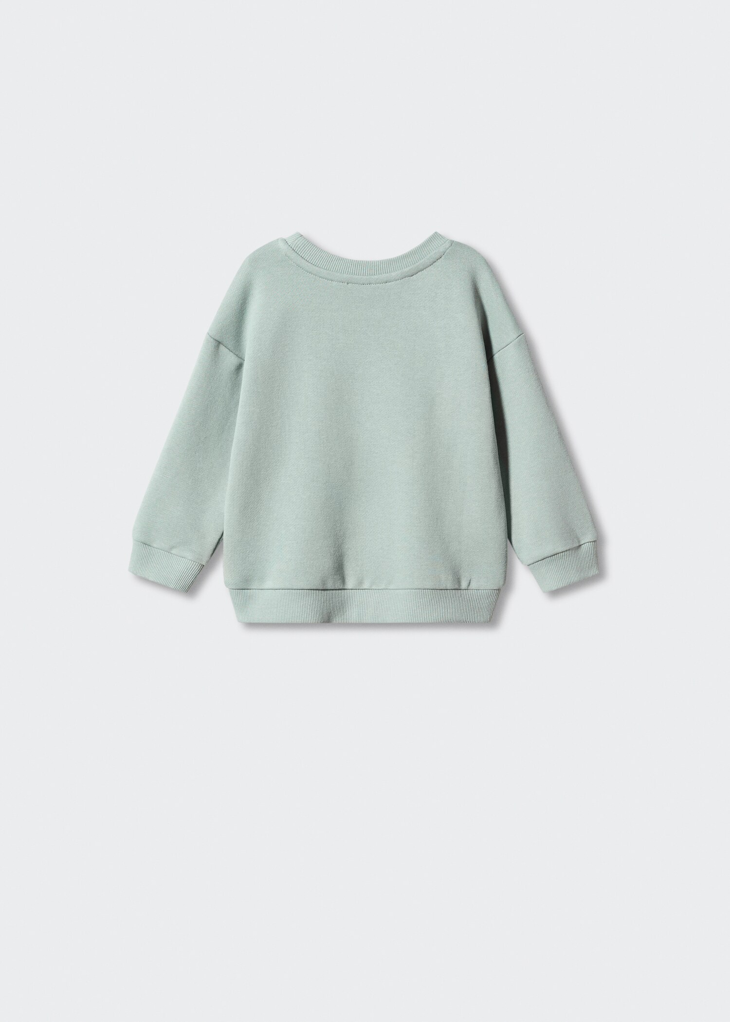 Embroidered detail cotton sweatshirt - Reverse of the article