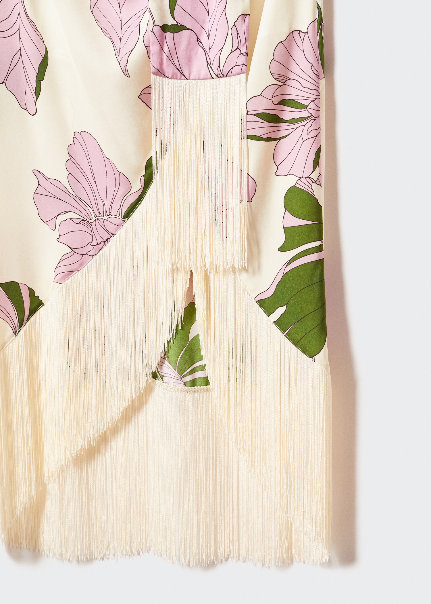Fringed asymmetrical skirt - Details of the article 8