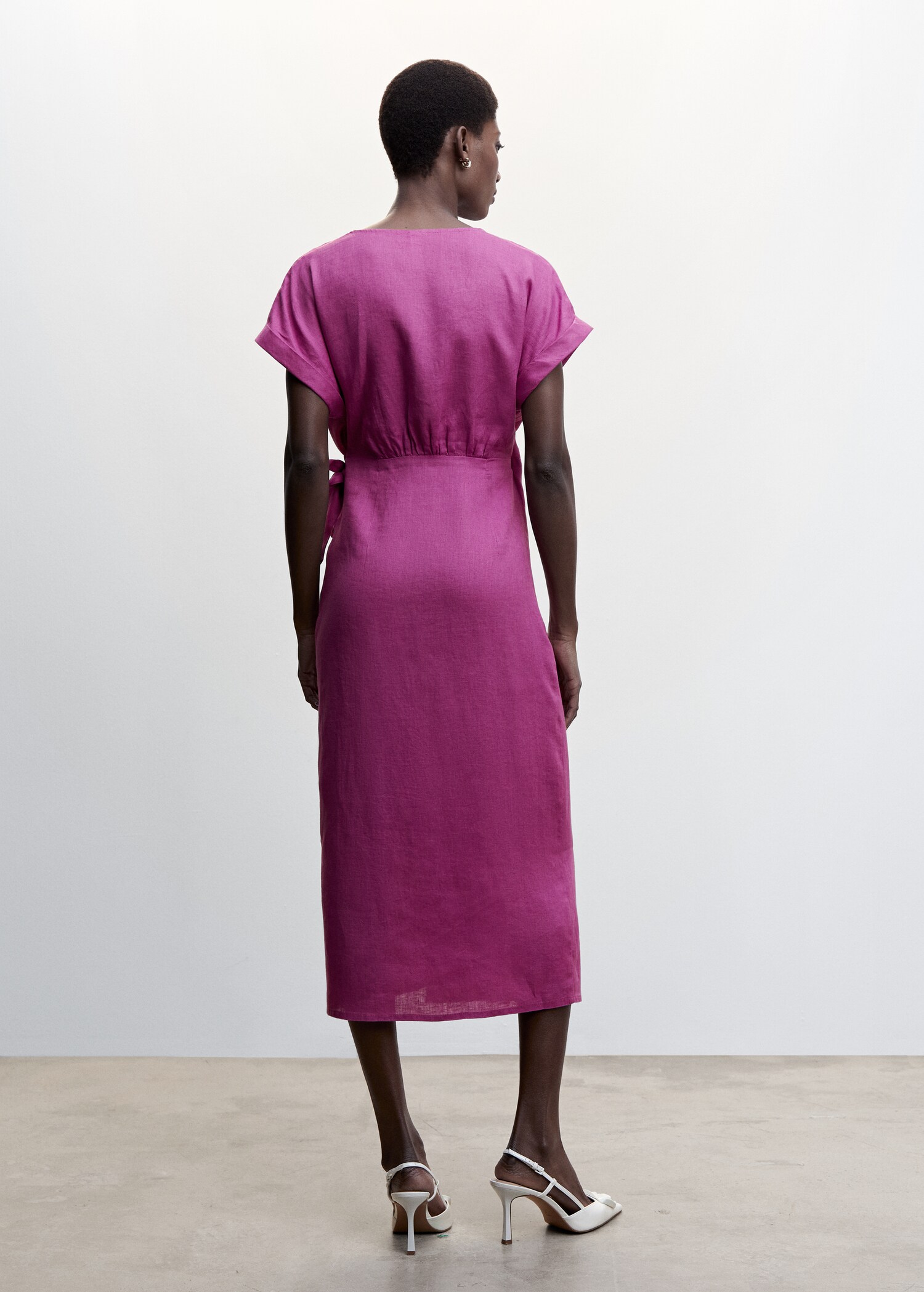 Vestido lino lazo - Reverso del artículo