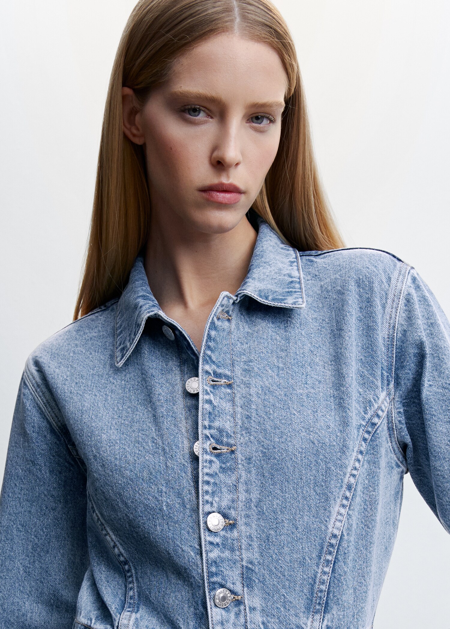 Denim cargo jumpsuit - Details of the article 1