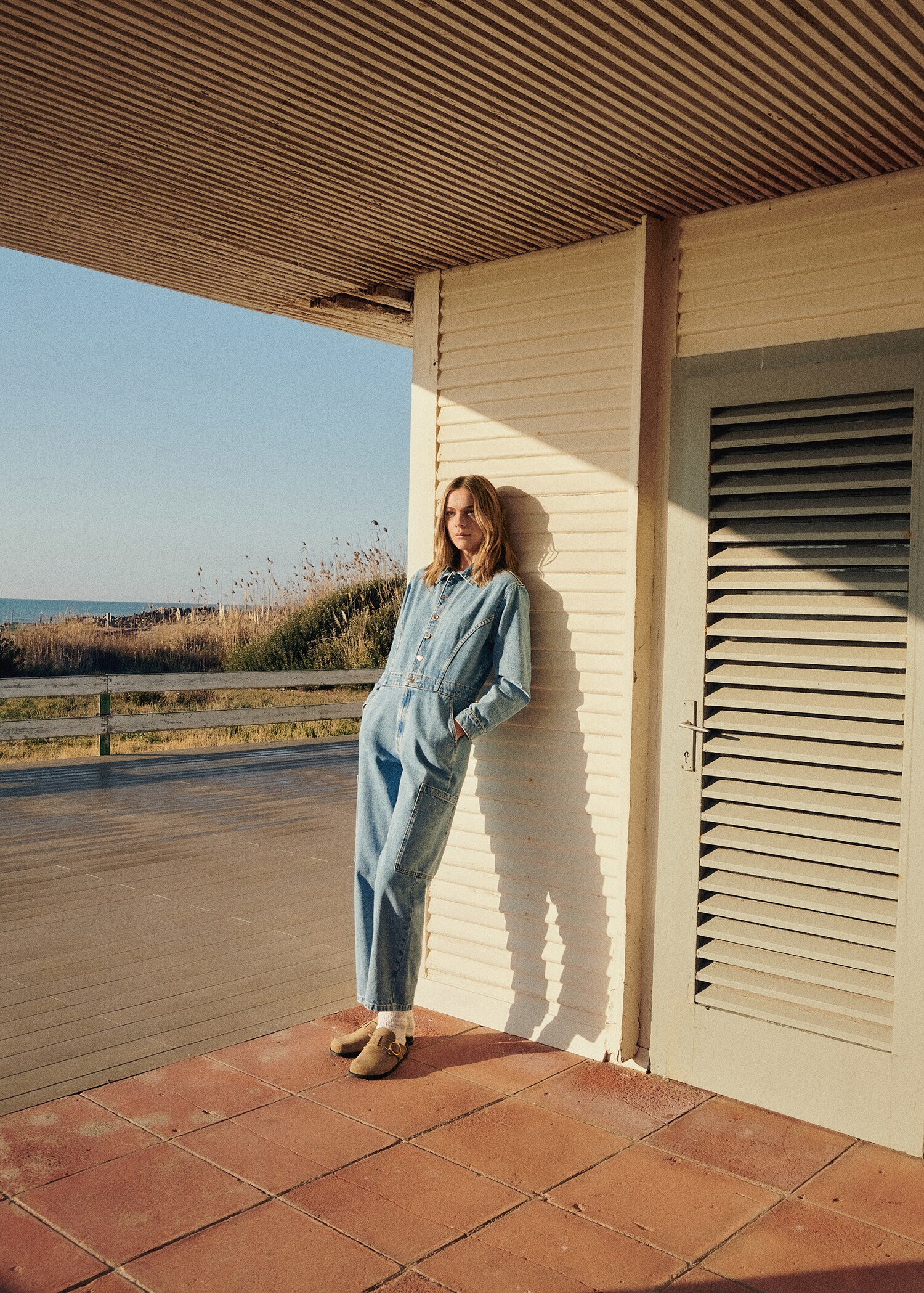 Denim cargo jumpsuit - Details of the article 6