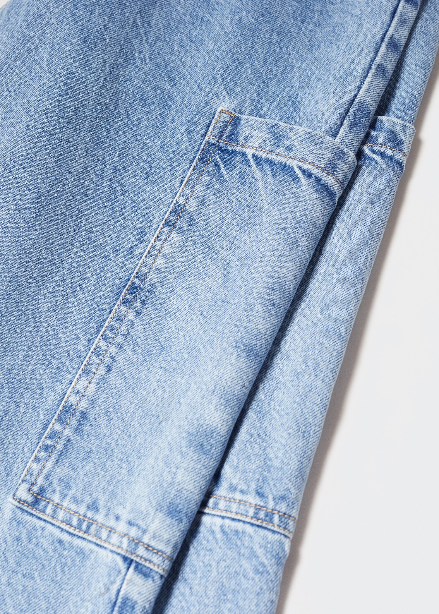 Denim cargo jumpsuit - Details of the article 8