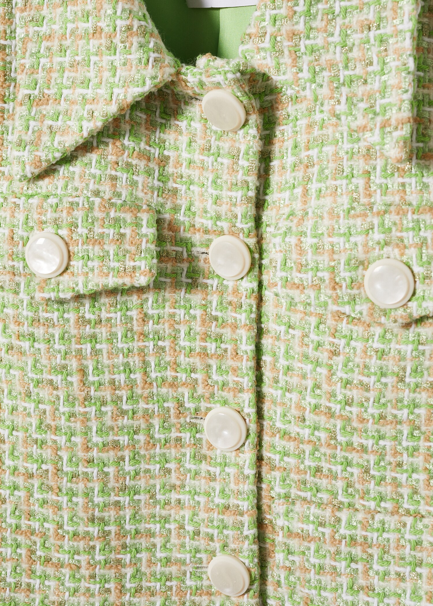 Tweed blazer with pearl buttons - Details of the article 8