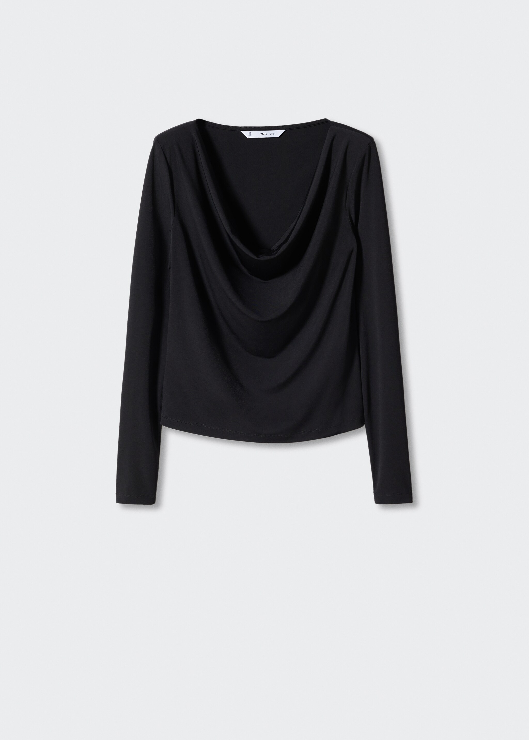 Draped neckline T-shirt - Article without model