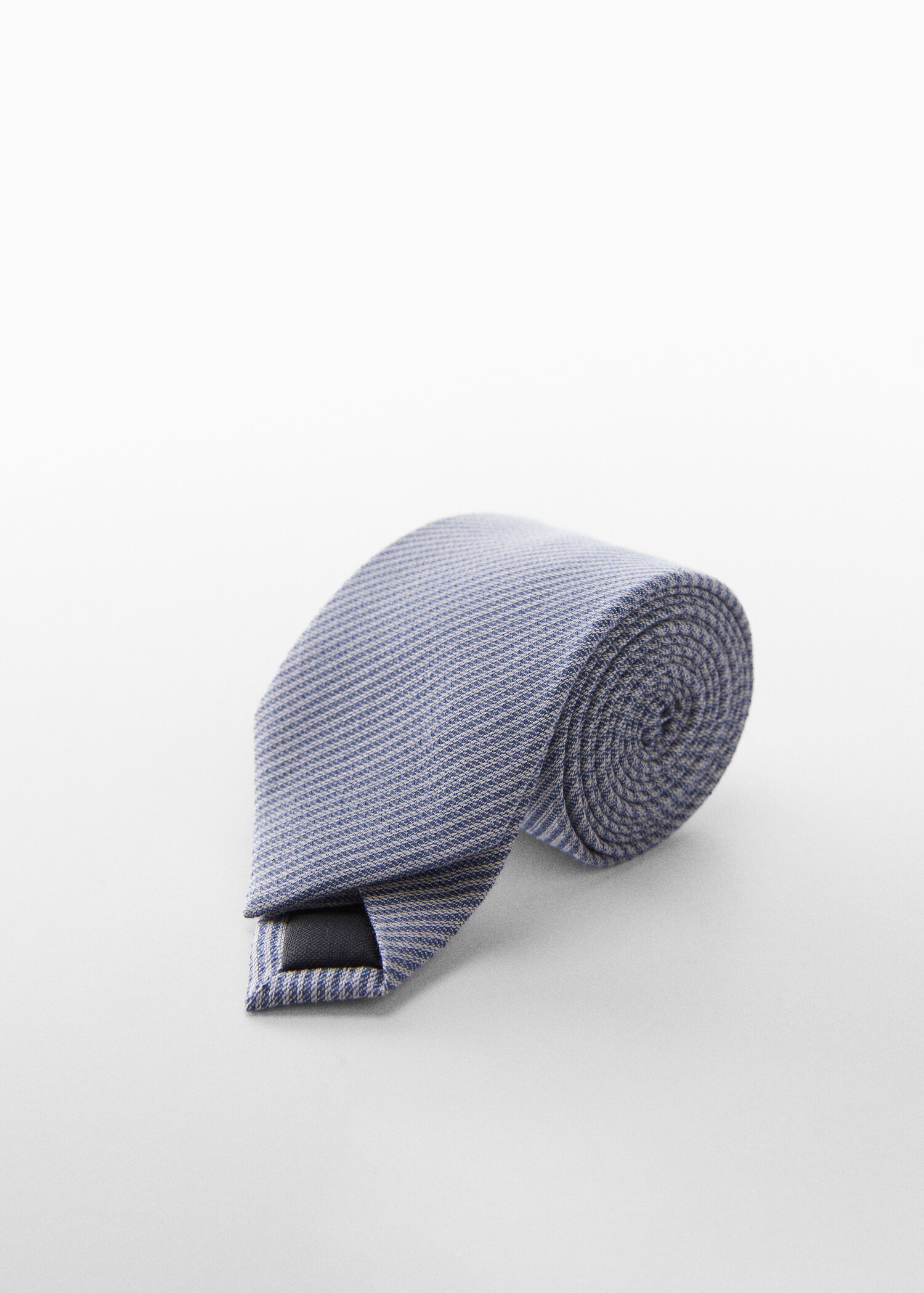 Structured cotton tie - Medium plane