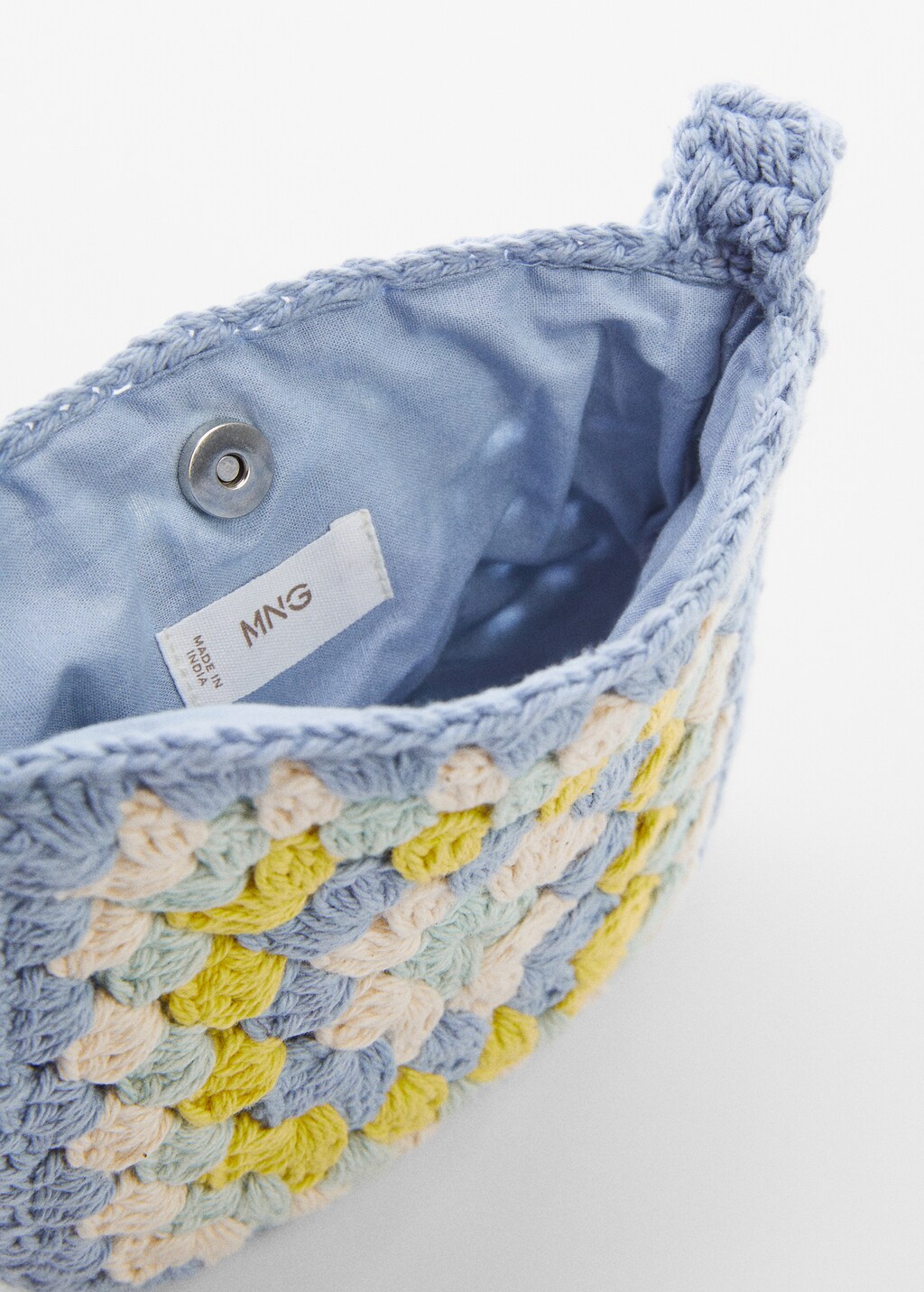 Bolso crochet mango sale