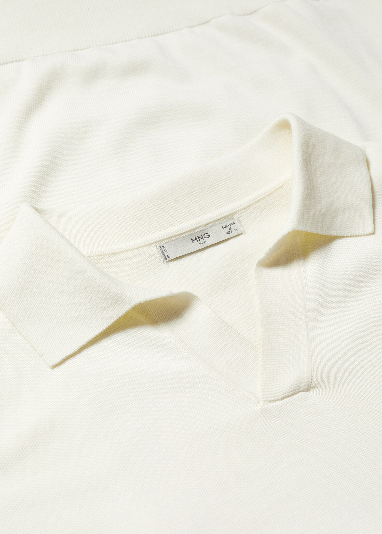 Long-sleeve knitted polo shirt - Details of the article 8