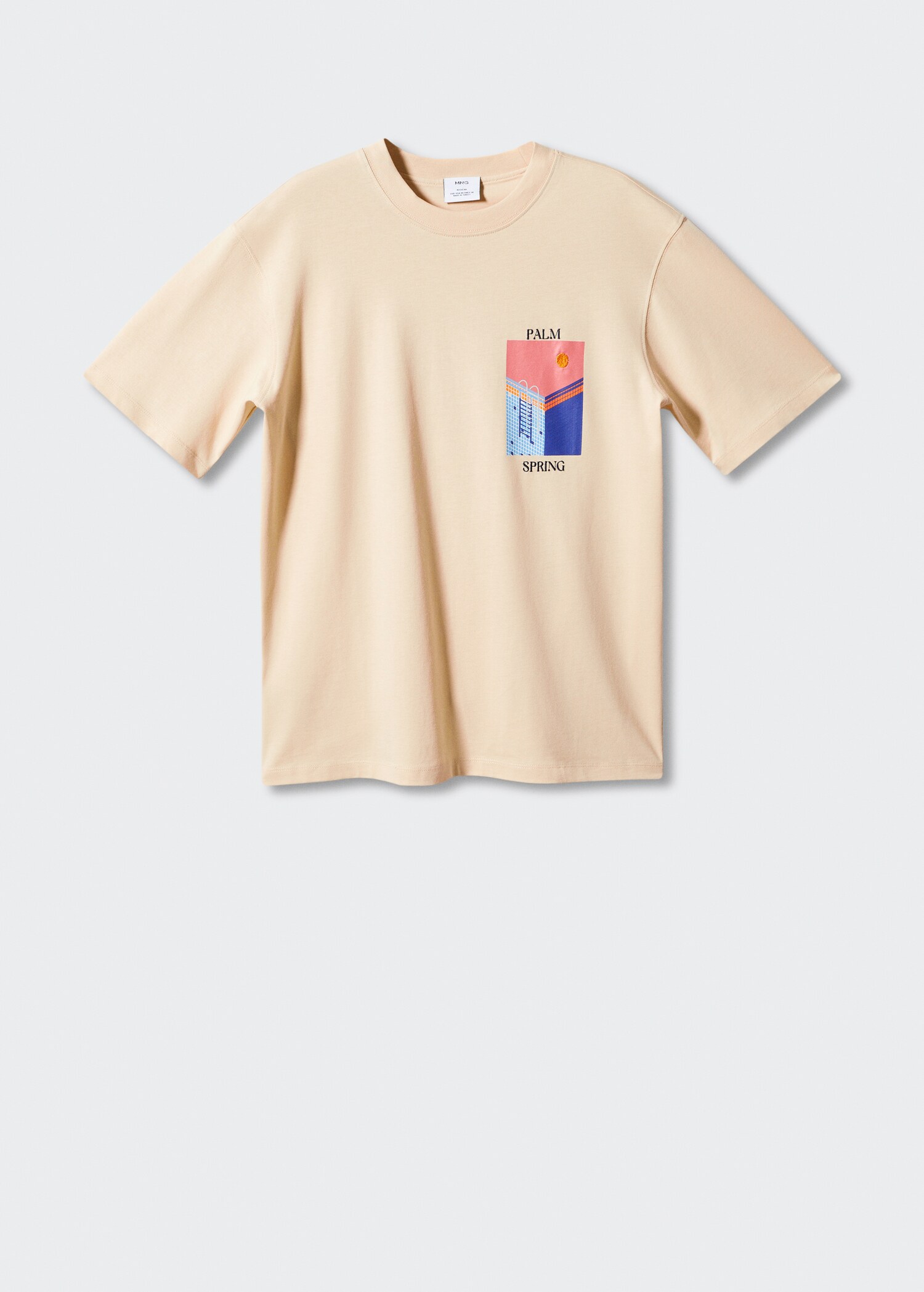 Gemustertes T-Shirt aus 100 % Baumwolle - Artikel ohne Model