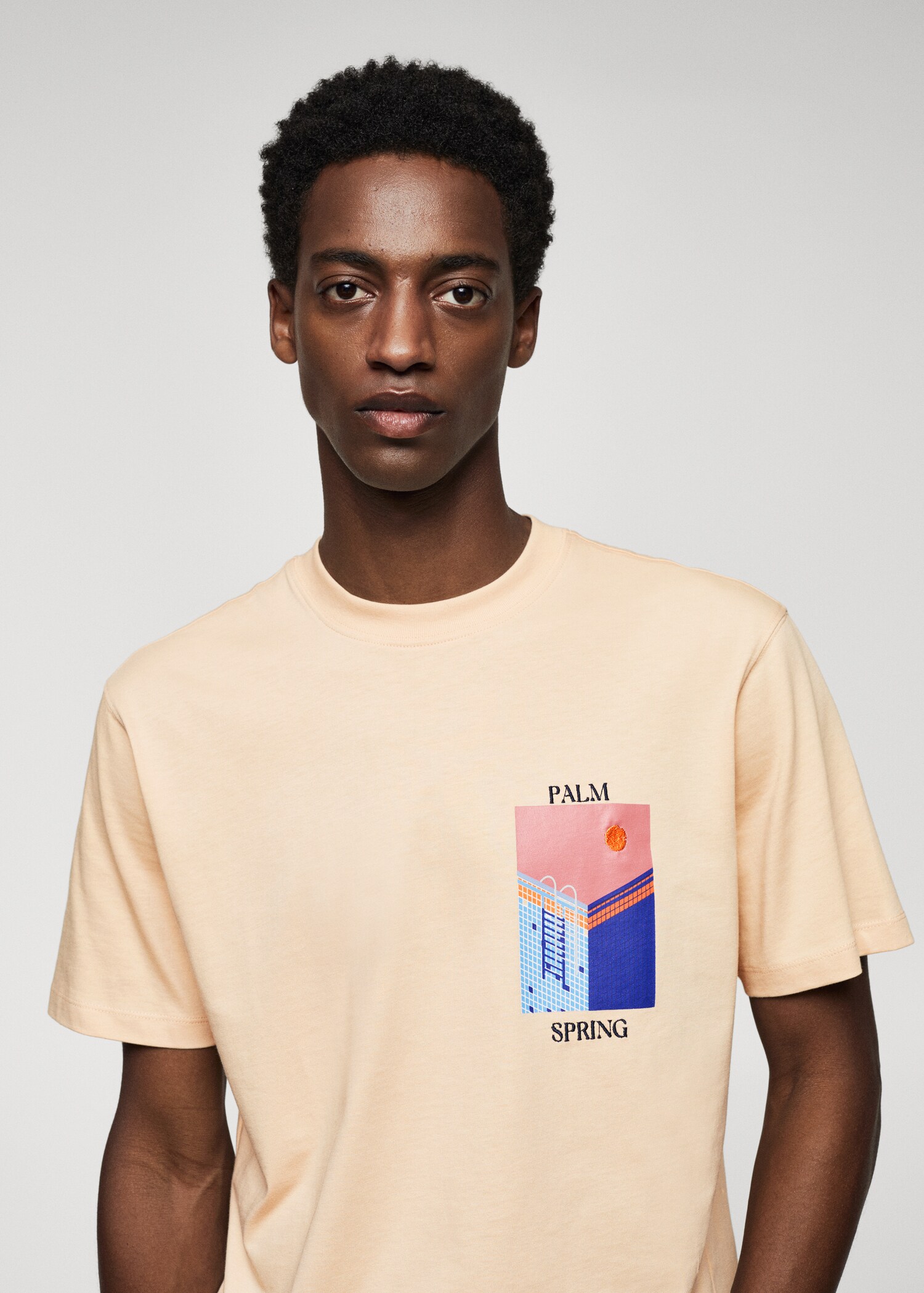 Gemustertes T-Shirt aus 100 % Baumwolle - Detail des Artikels 1