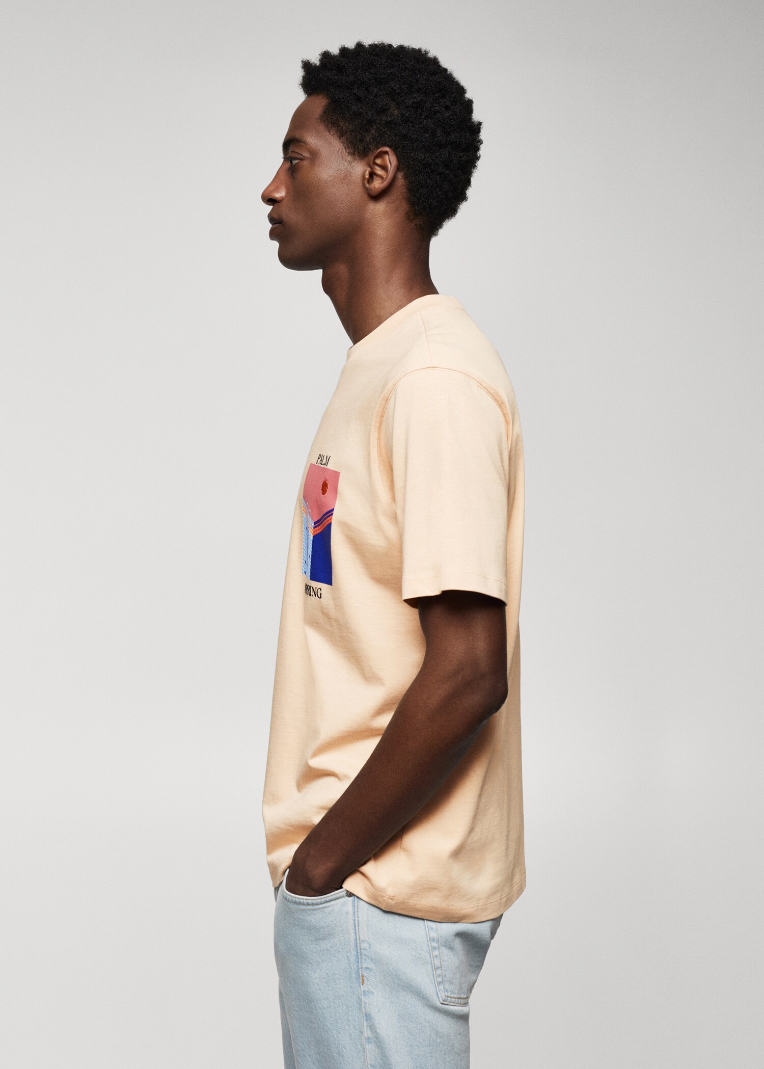 Gemustertes T-Shirt aus 100 % Baumwolle - Detail des Artikels 4