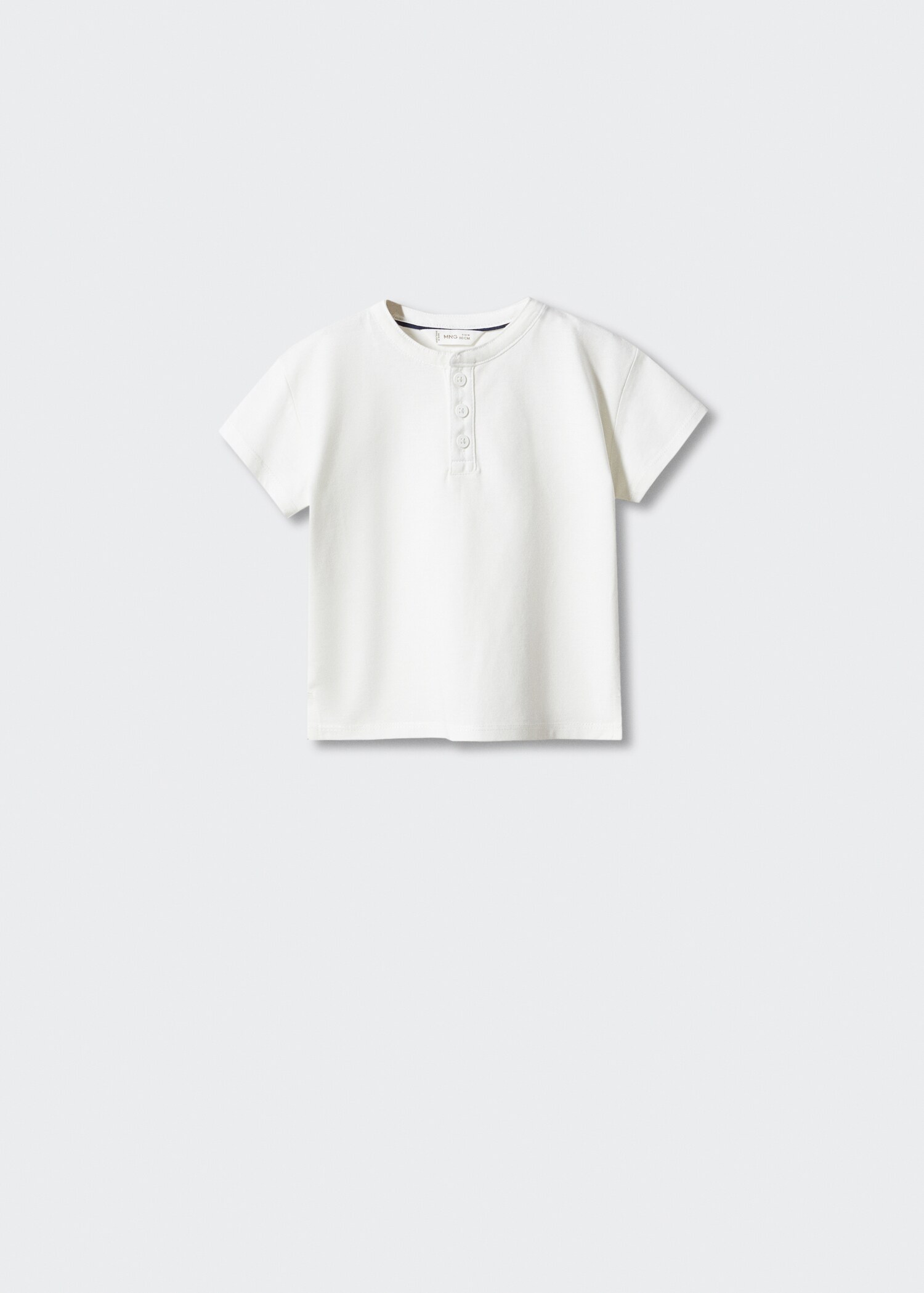 Rounded neck cotton t-shirt - Article without model