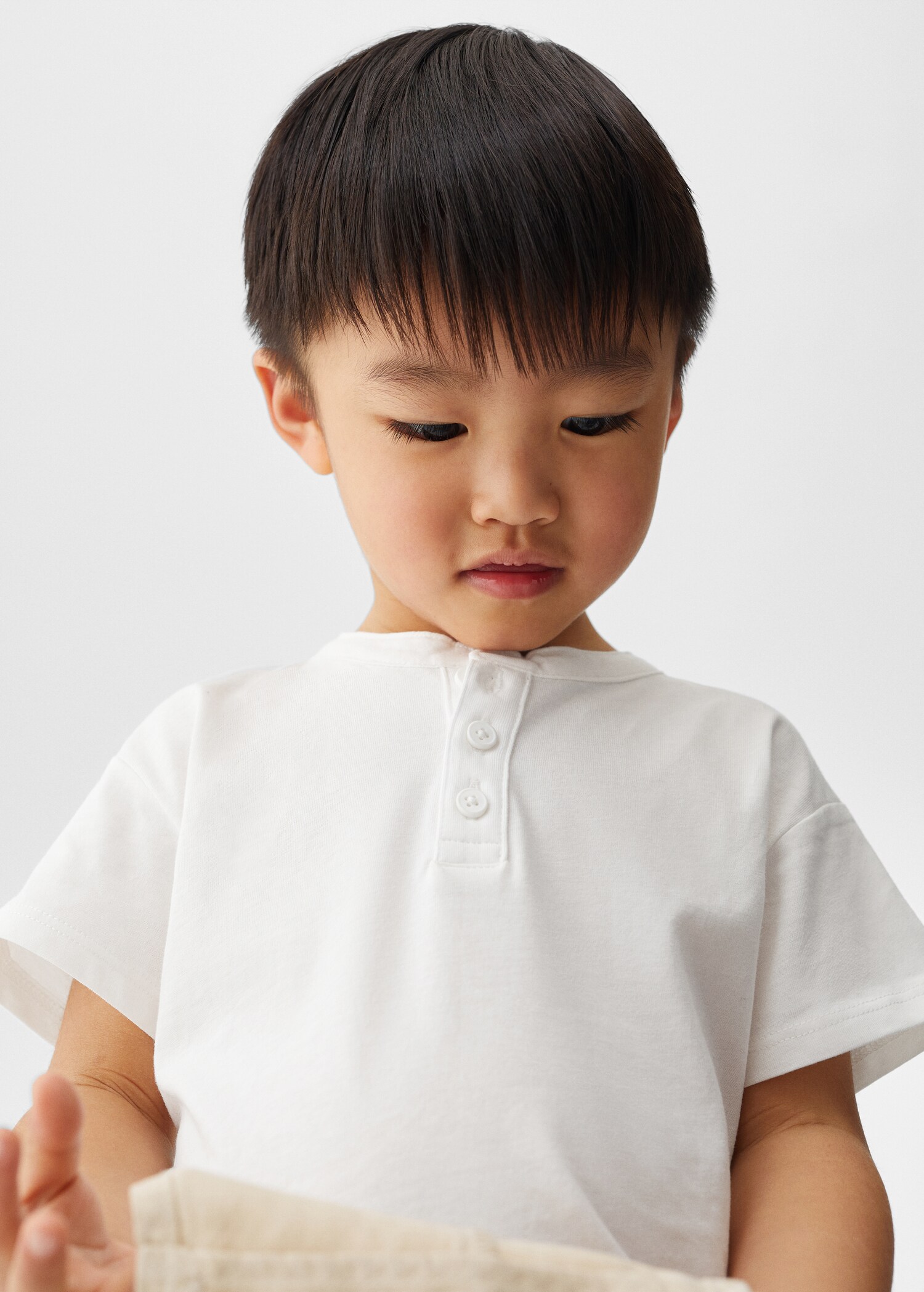 Rounded neck cotton t-shirt - Details of the article 1