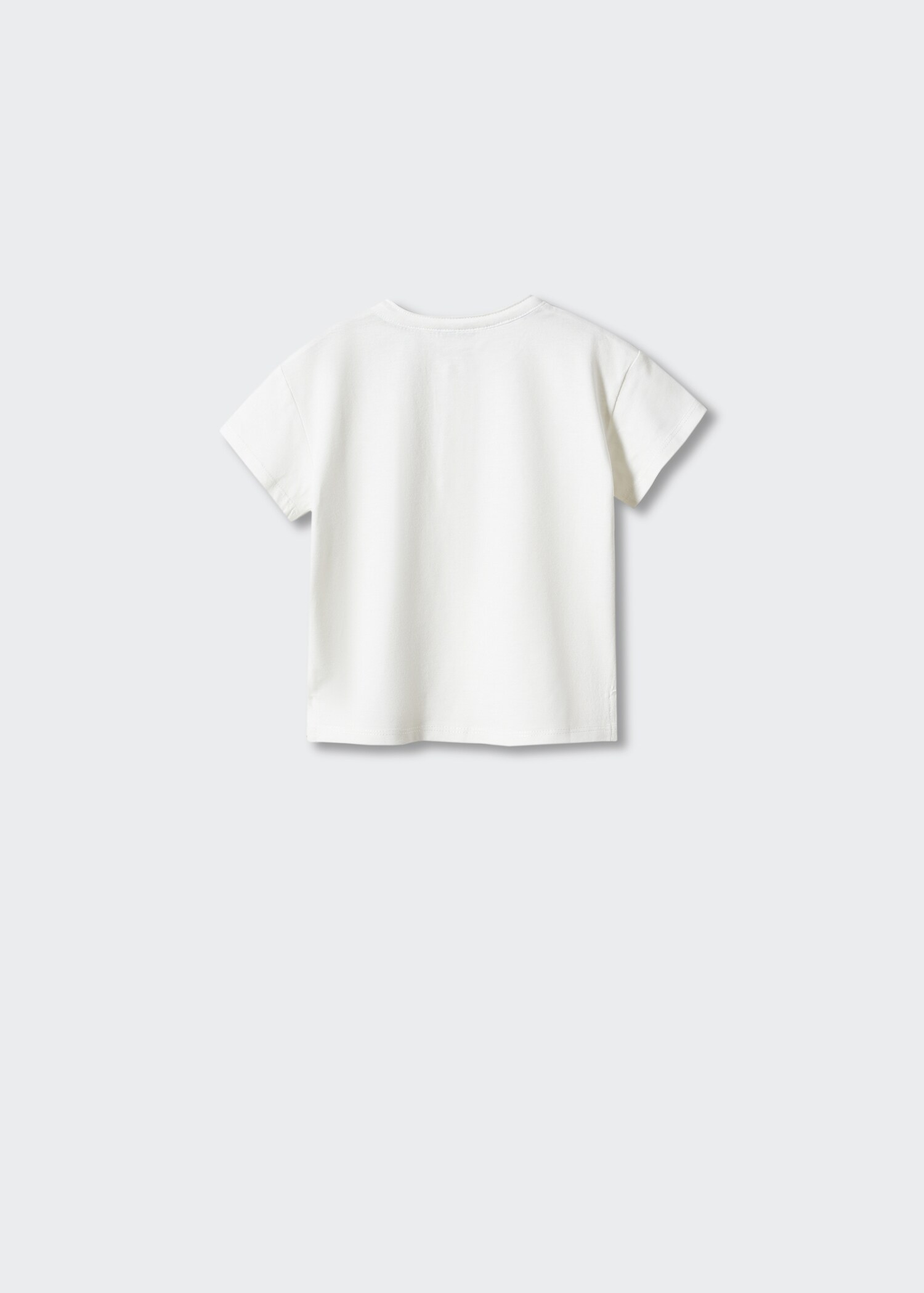 Rounded neck cotton t-shirt - Reverse of the article