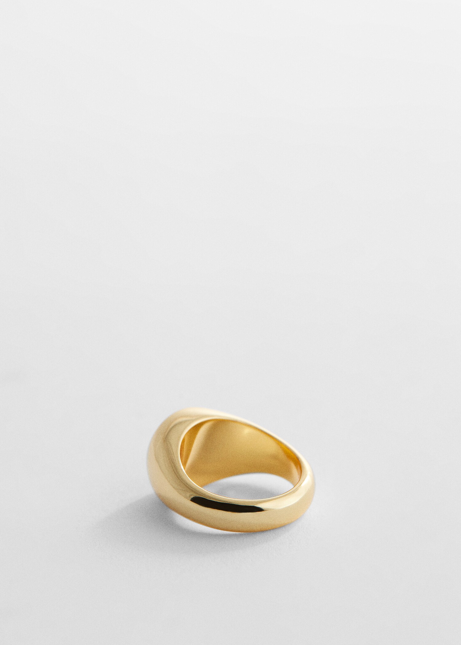 Anillo sello 18K - Plano medio