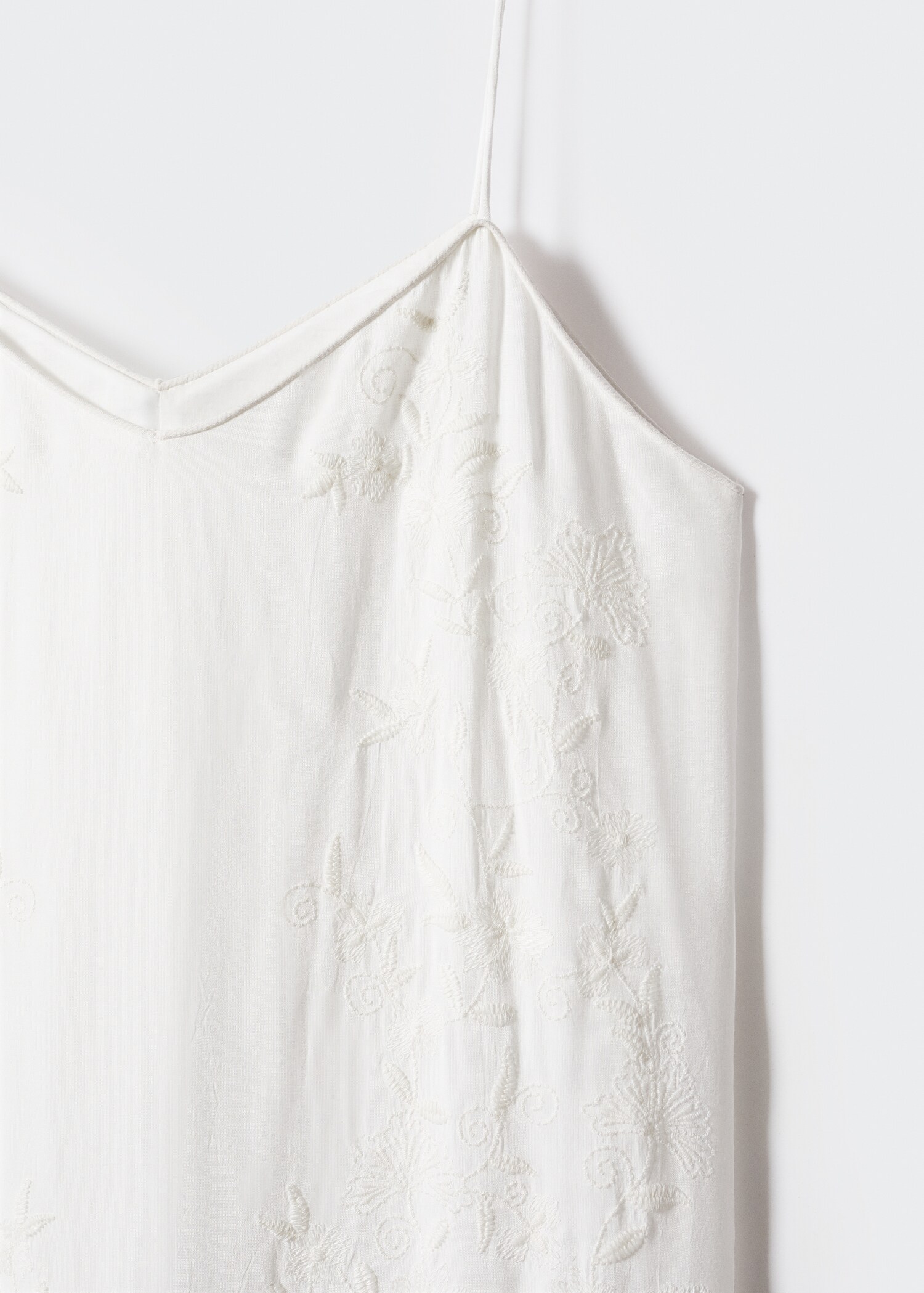 Embroidered long dress - Details of the article 8