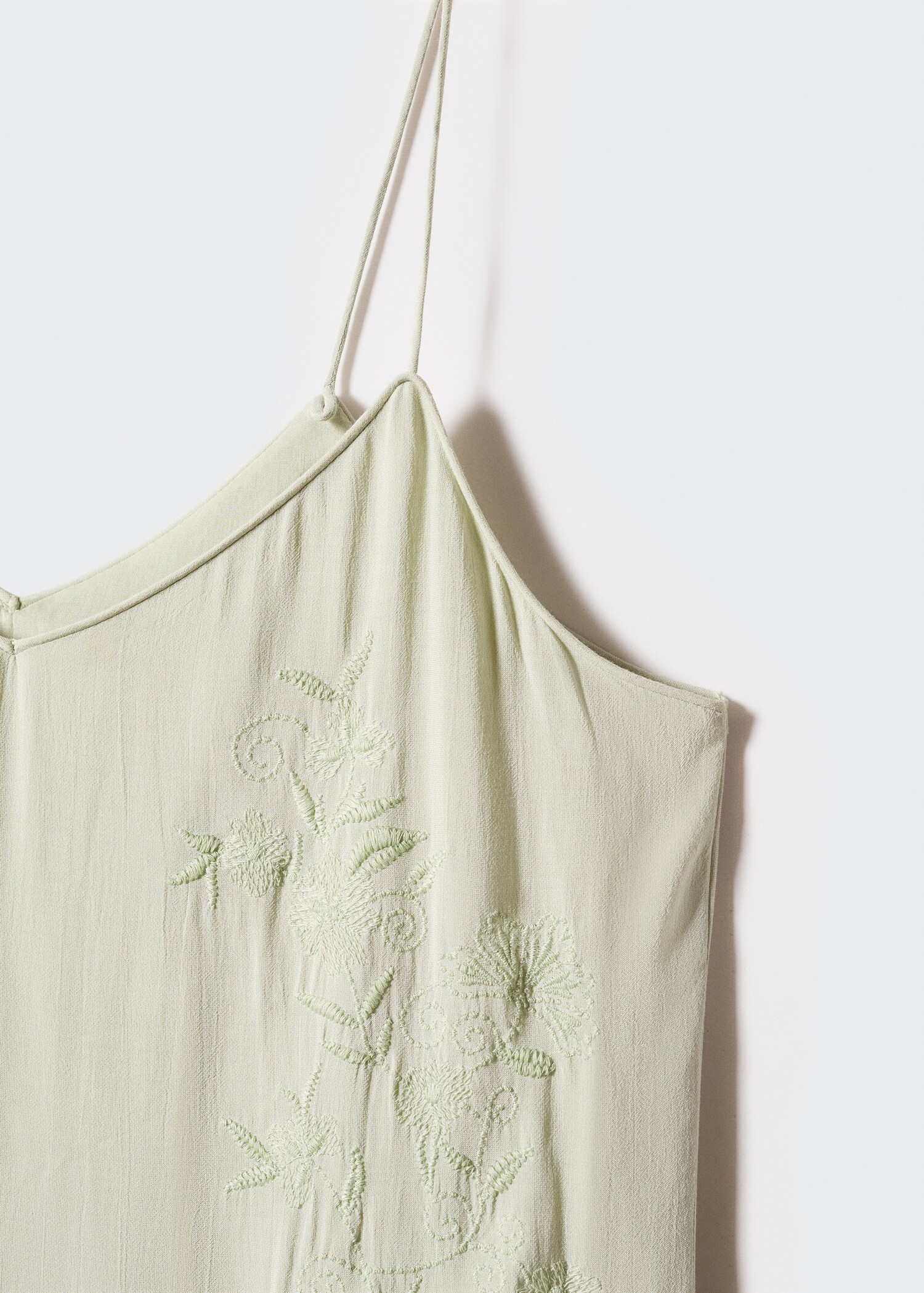 Embroidered long dress - Details of the article 8
