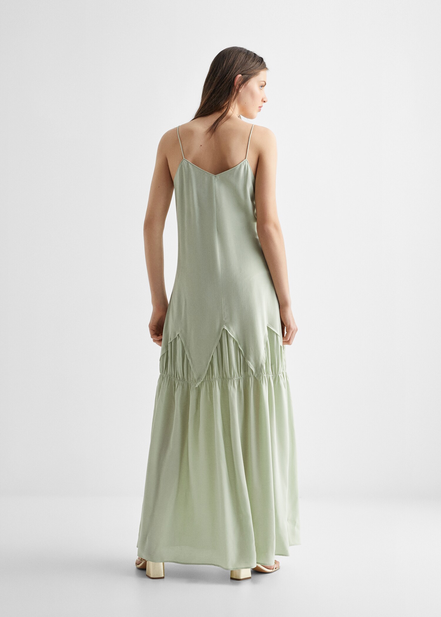Embroidered long dress - Reverse of the article