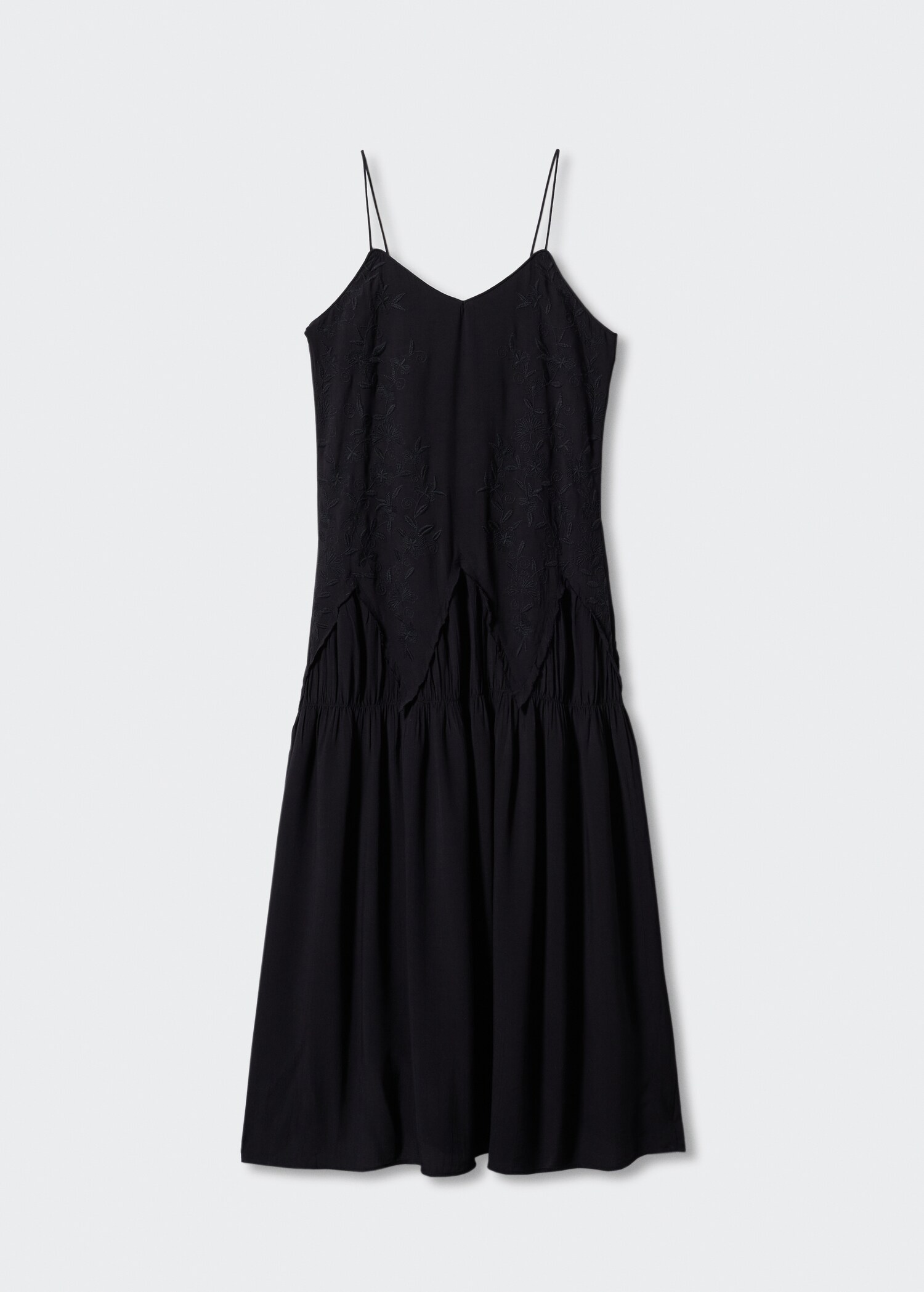 Embroidered long dress - Article without model